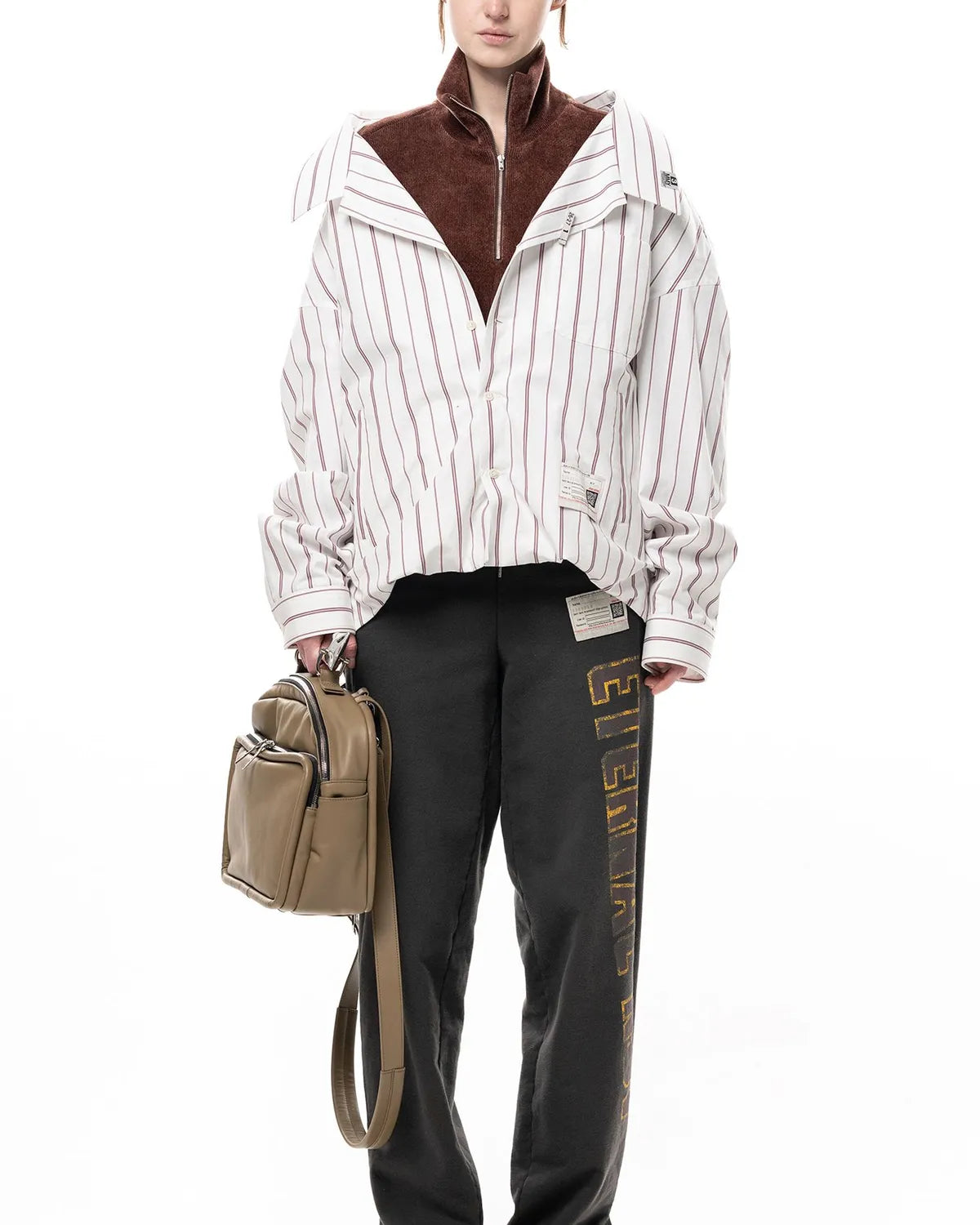 Maison MIHARA YASUHIRO / Shifted Layer Stripe Shirt (B17SH221)