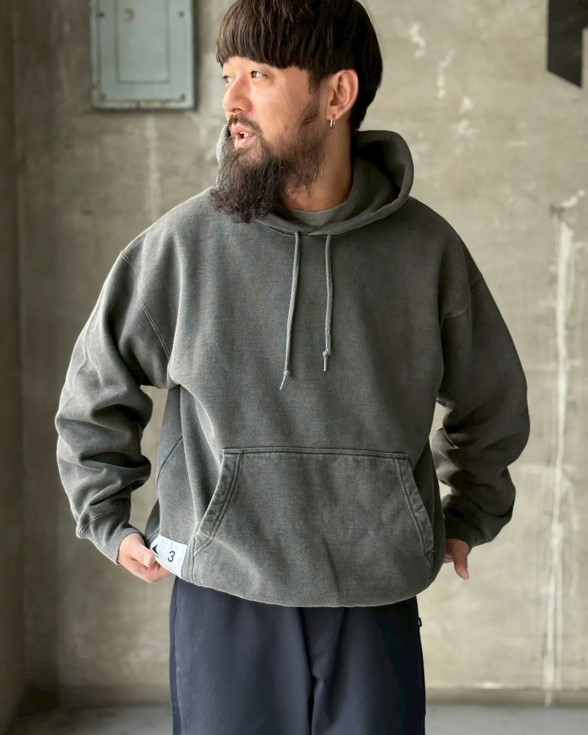 DESCENDANT / CACHALOT HOODY PIGMENT DYE (252ATDS-CSM02)