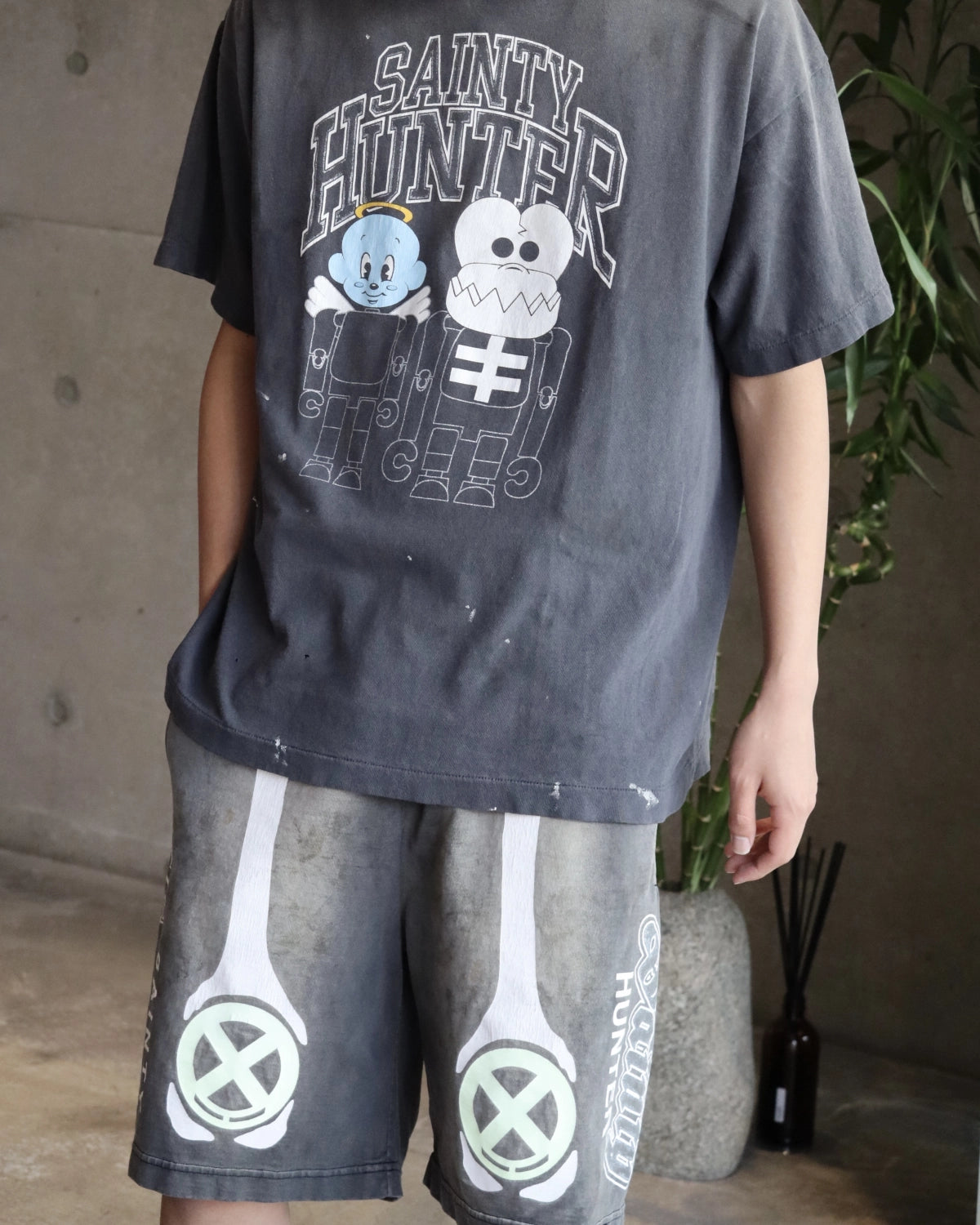SAINT M×××××× (セントマイケル) / × BOUNTY HUNTER / BH_SS TEE/SKULL