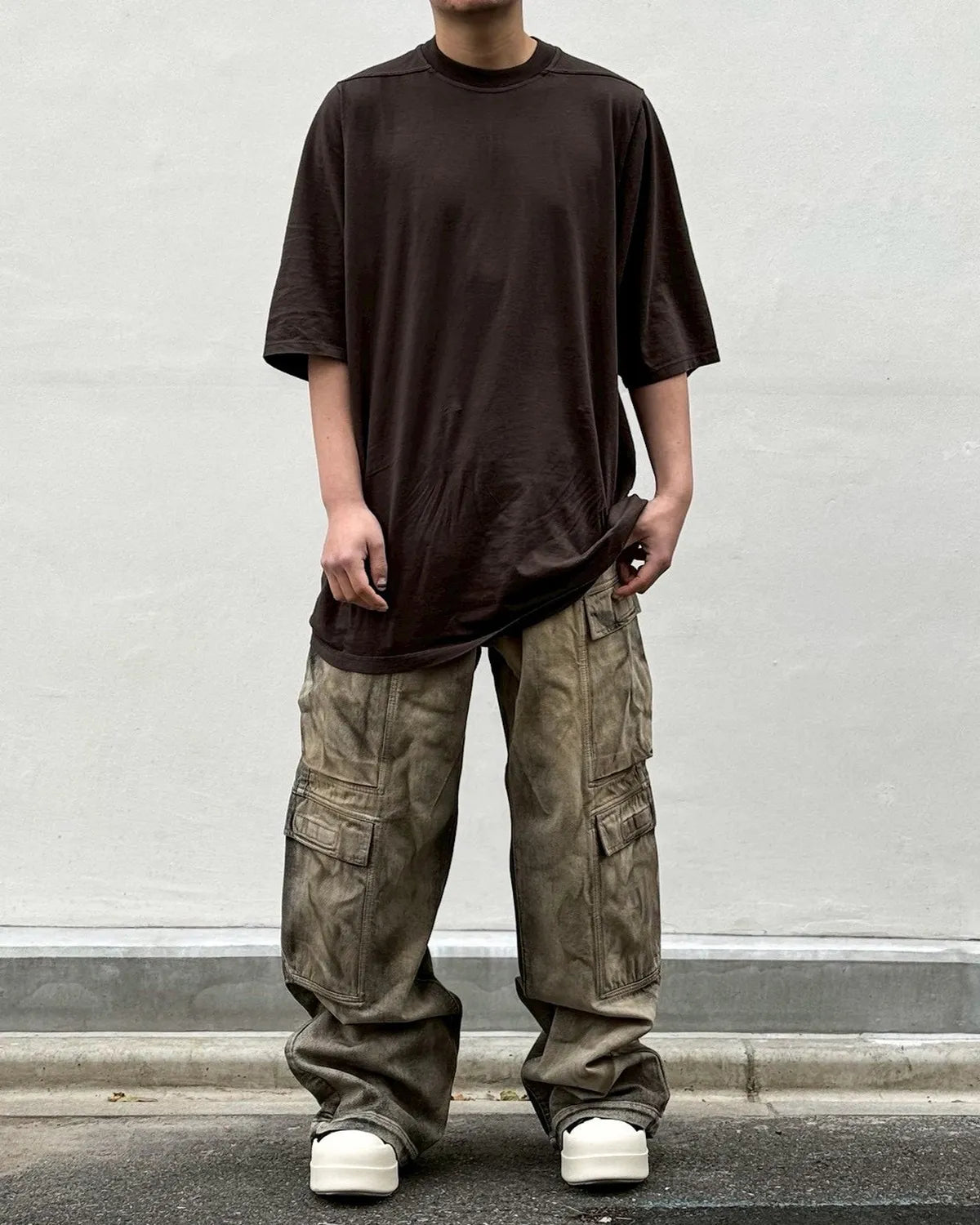 Rick Owens DRKSHDW / DOUBLE CARGO JEANS (DU01F4361)