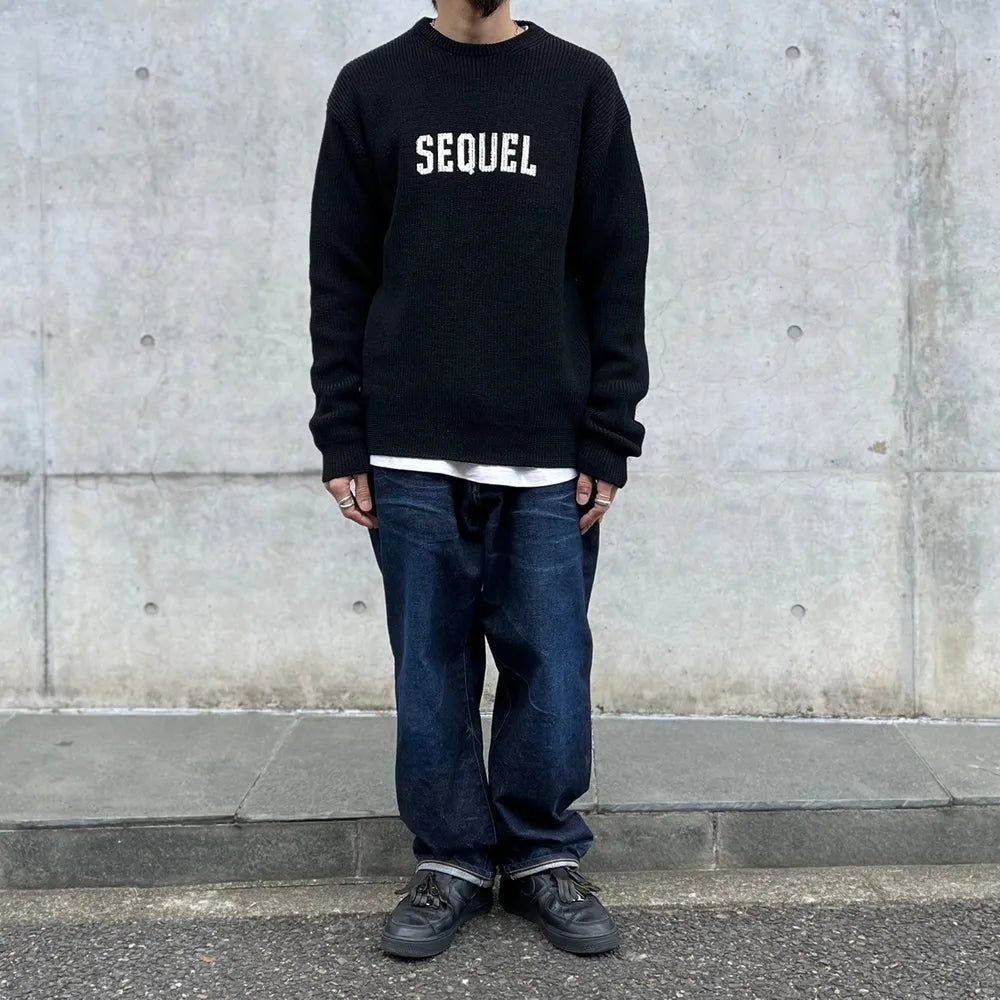 SEQUEL / LOW GAUGE CREW NECK KNIT (SQ-24AW-KN-03)