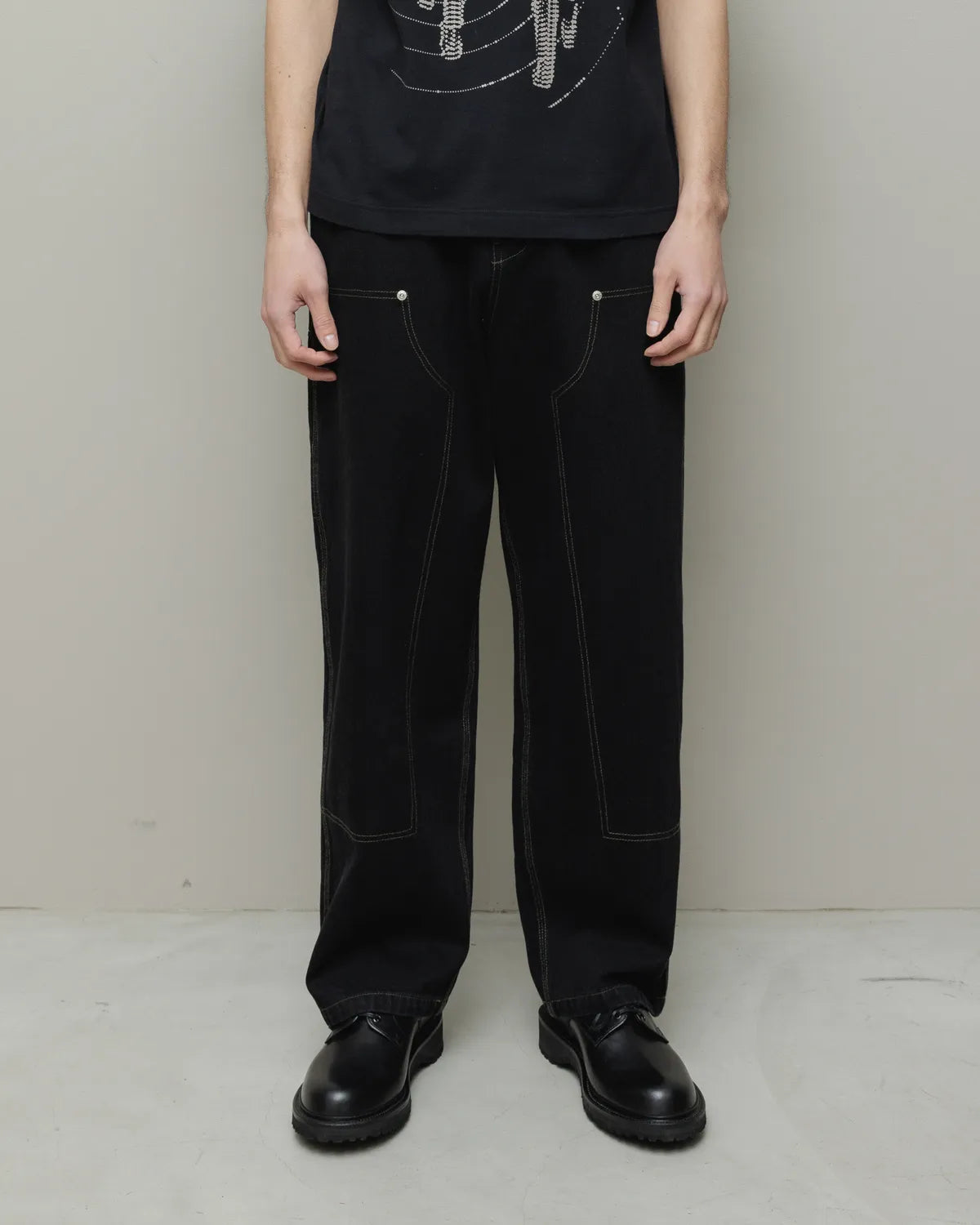BAL / DENIM FAUX STITCH CARPENTER PANT (BAL-2234)