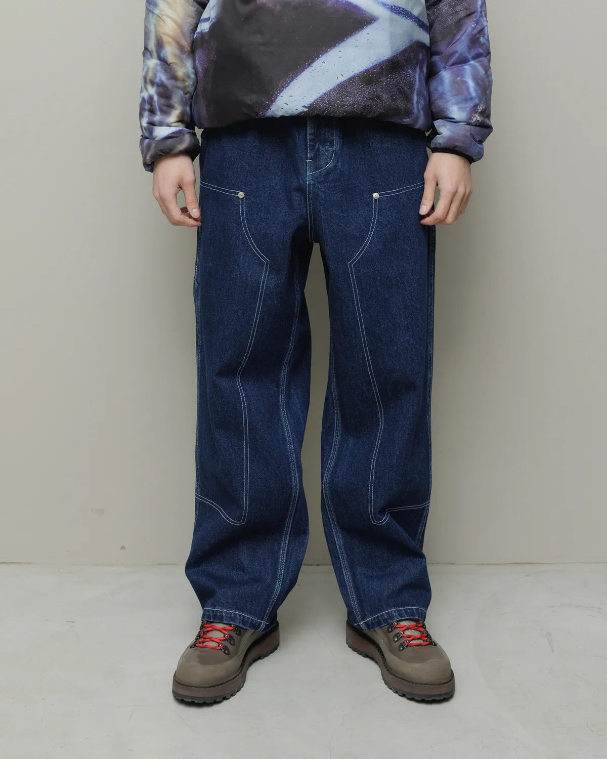 BAL / DENIM FAUX STITCH CARPENTER PANT (BAL-2234)