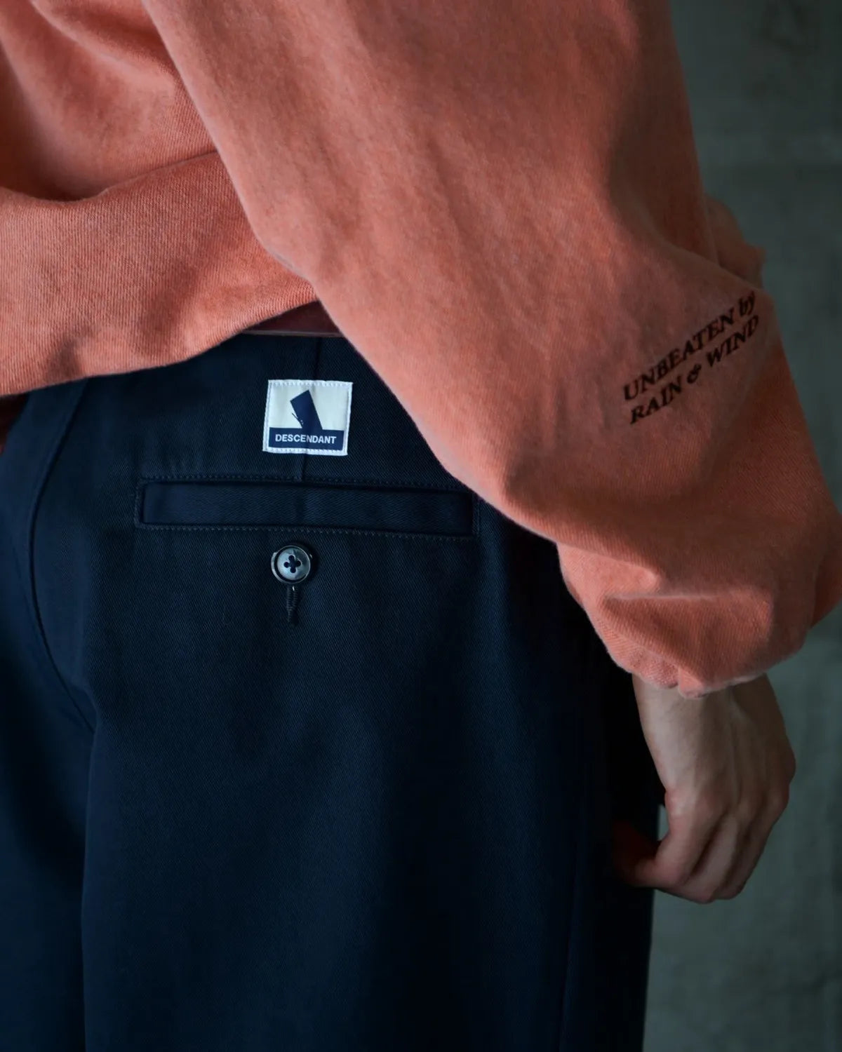 DESCENDANT / DC-3 ORGANIC COTTON TWILL TROUSERS (262TQDS-PTM01)