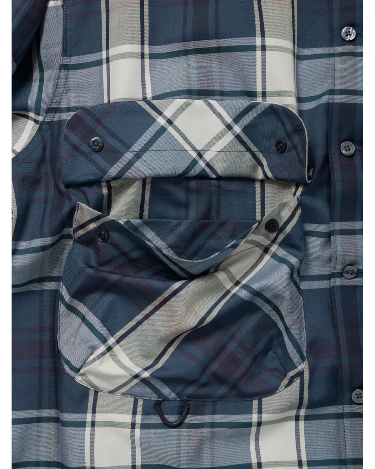 DAIWA PIER39 / TECH SPORTS OPEN COLLAR SHIRT L/S BIG TARTAN (BE-81026W)
