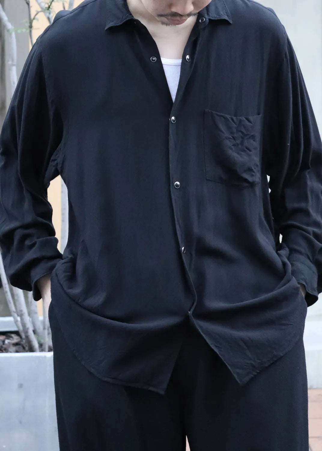 COMOLI / レーヨン コモリシャツ (D01-02003)