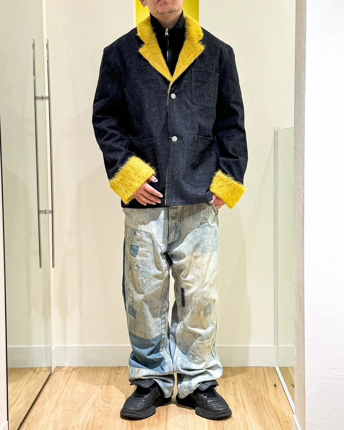 KENZO  / ファー テーラード ジャケット (FF65DV2016Q1)