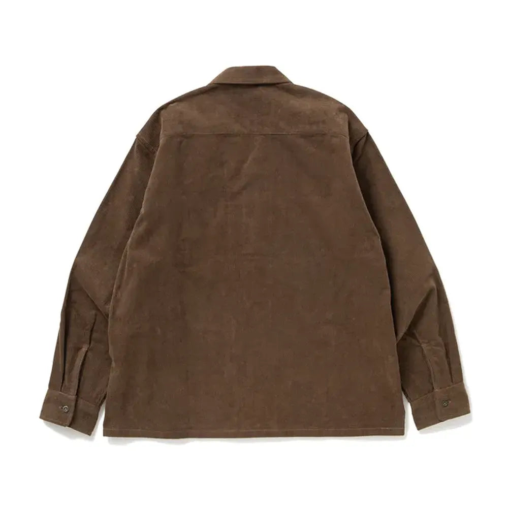 BEDWIN & THE HEARTBREAKERS / L/S OPEN COLLAR CORDUROY SHIRT "ROOST" (24AB1736)