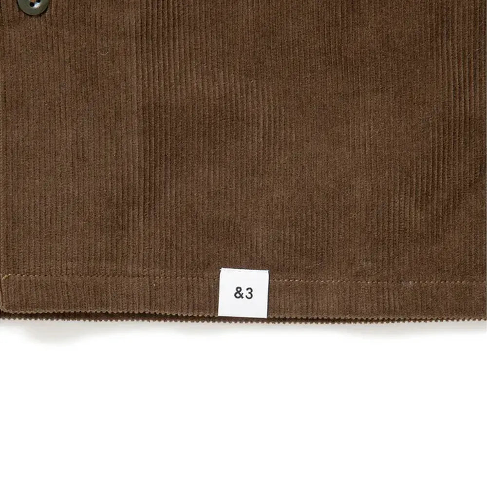 BEDWIN & THE HEARTBREAKERS / L/S OPEN COLLAR CORDUROY SHIRT "ROOST" (24AB1736)