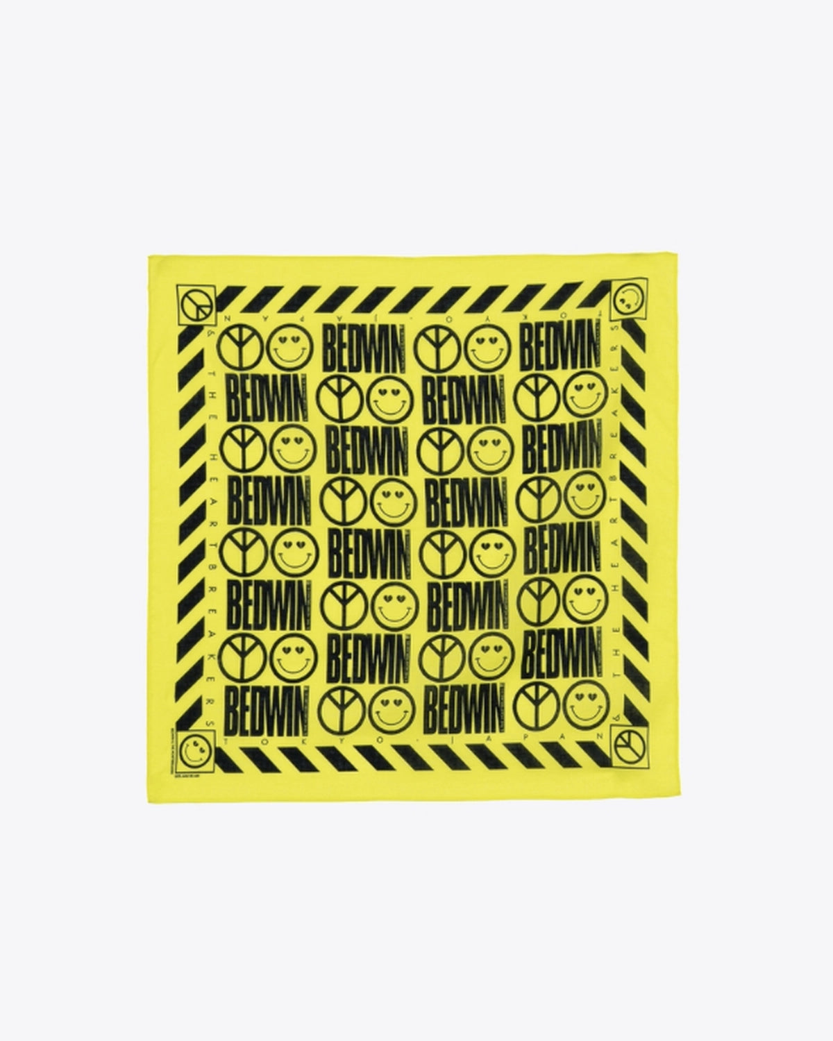 BEDWIN & THE HEARTBREAKERS の LOGO BANDANA "ACID" (26SB0065)