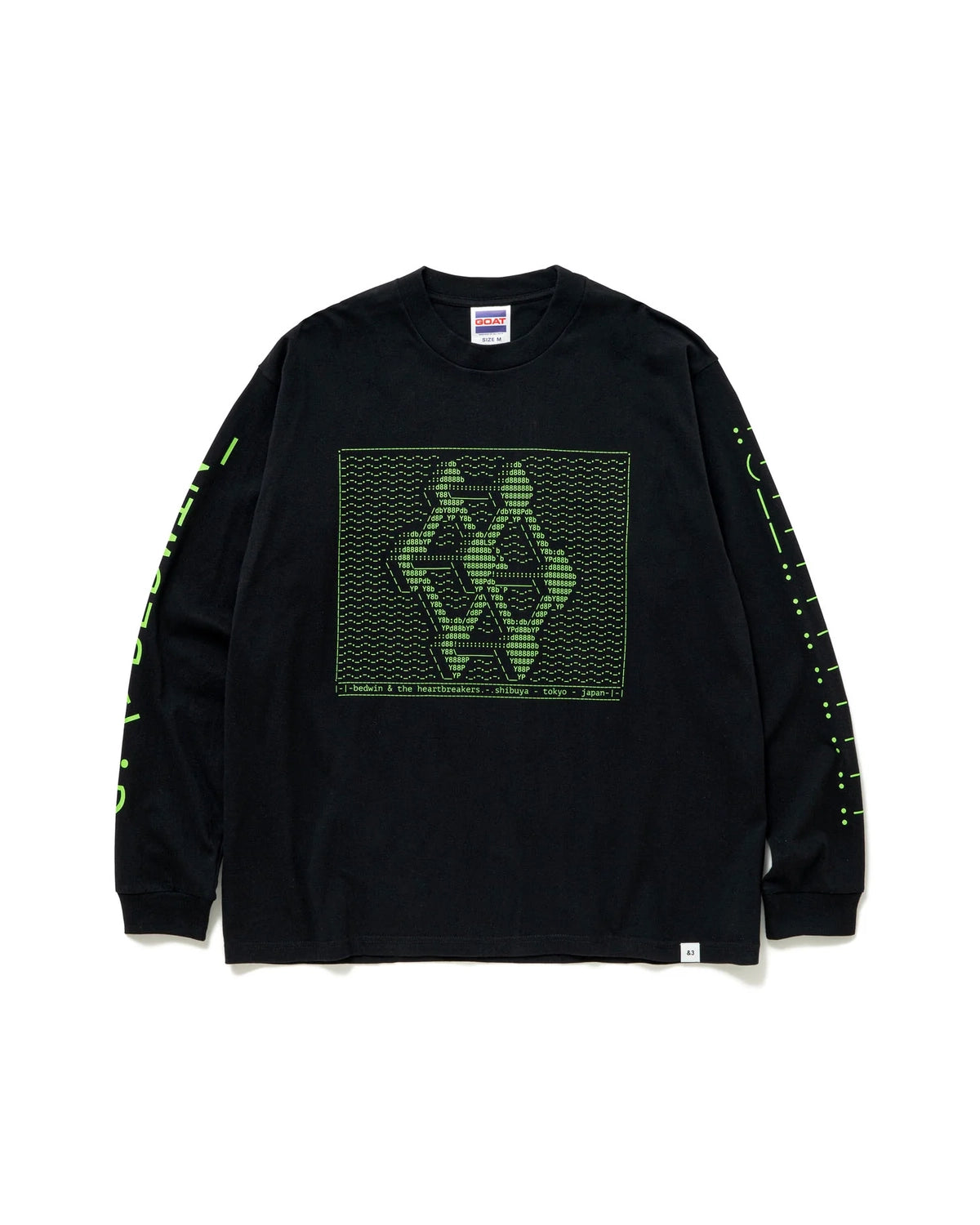 BEDWIN & THE HEARTBREAKERS の L/S PRINTED TEE "JAH" (25AB2228)