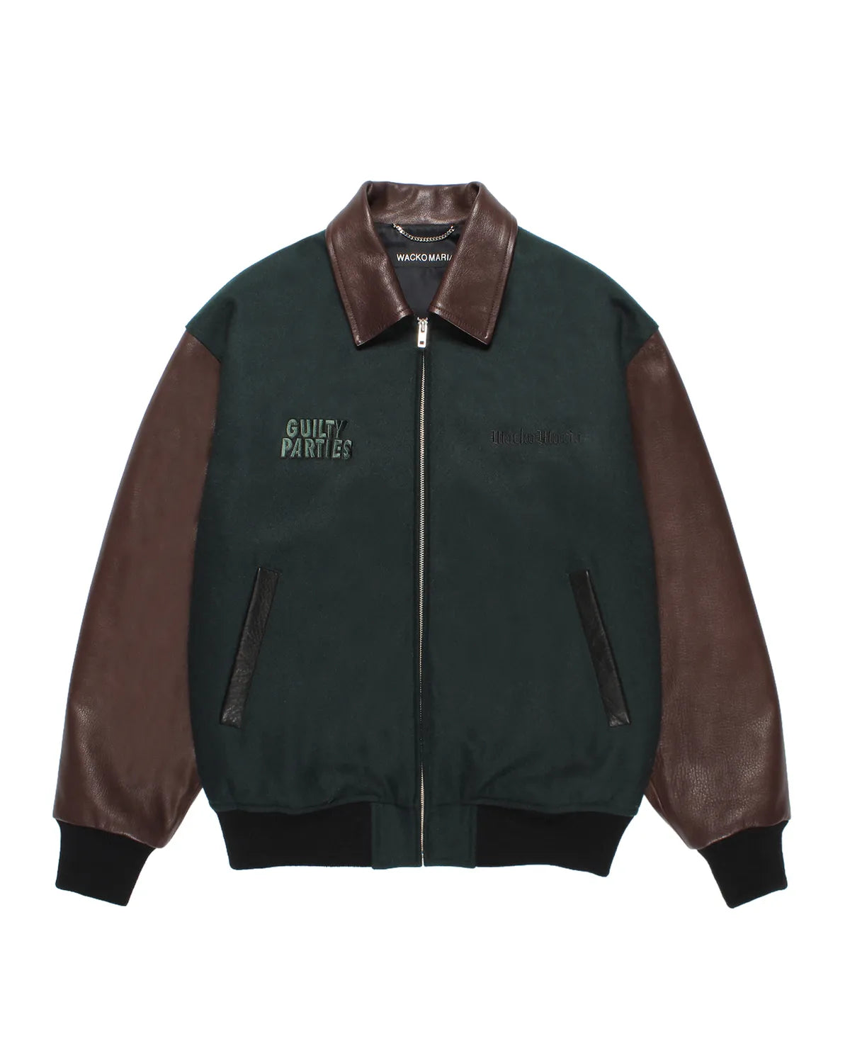 WACKO MARIA / LEATHER VARSITY JACKET -TYPE-2- (25FW-WMO-BL13)