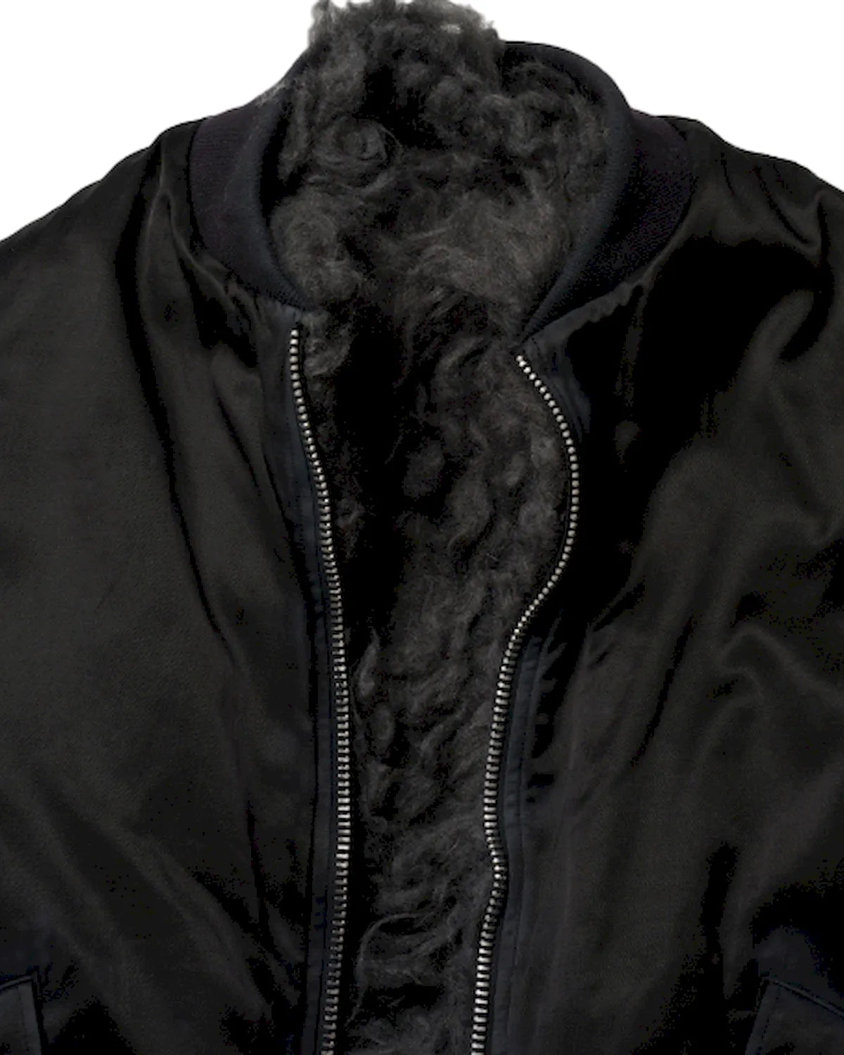 doublet / SMOKE FUR BOMBER JACKET (26AW35BL272)