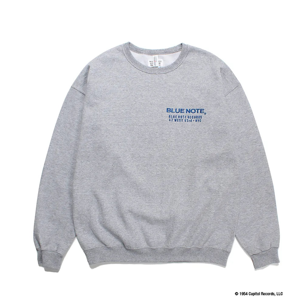 WACKO MARIA / × BLUE NOTE CREW NECK SWEAT SHIRT (TYPE-1)