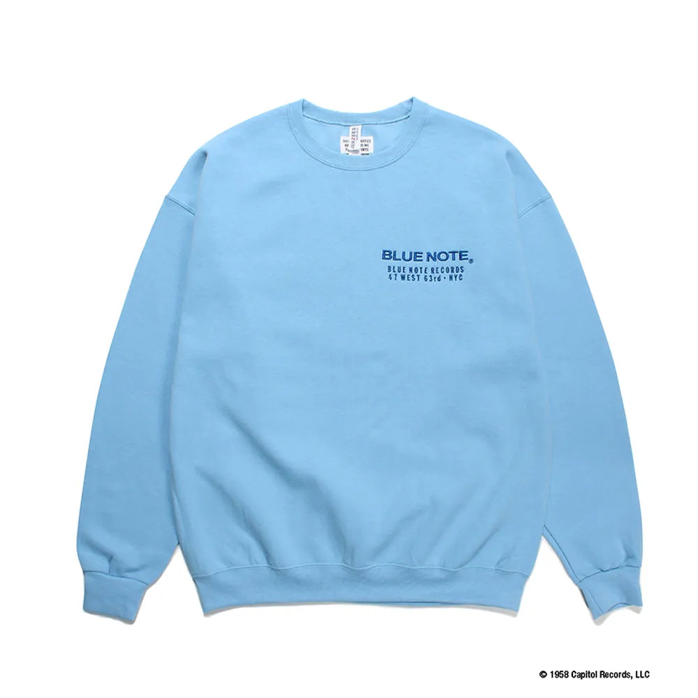 WACKO MARIA / × BLUE NOTE CREW NECK SWEAT SHIRT (TYPE-2)