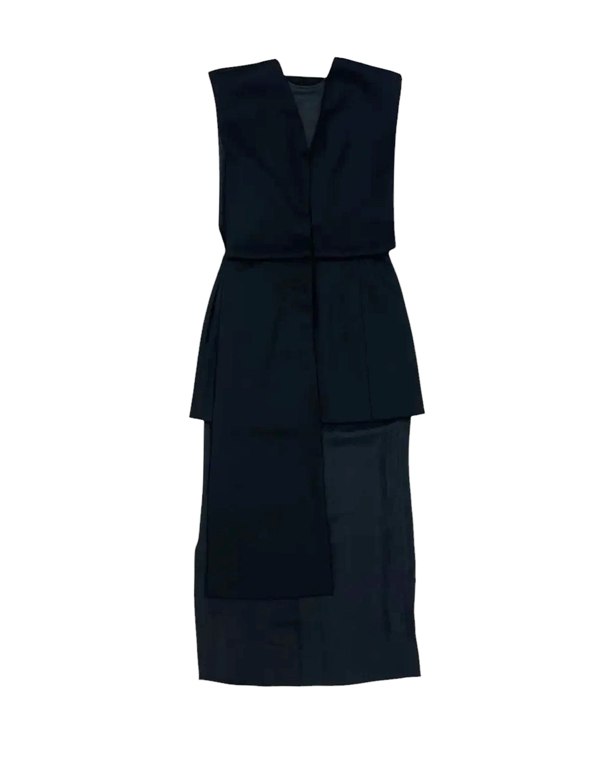 BOWTE の BLUEFACED WORSTED DRESS WITH LONG TRAIN (252-09-0003)