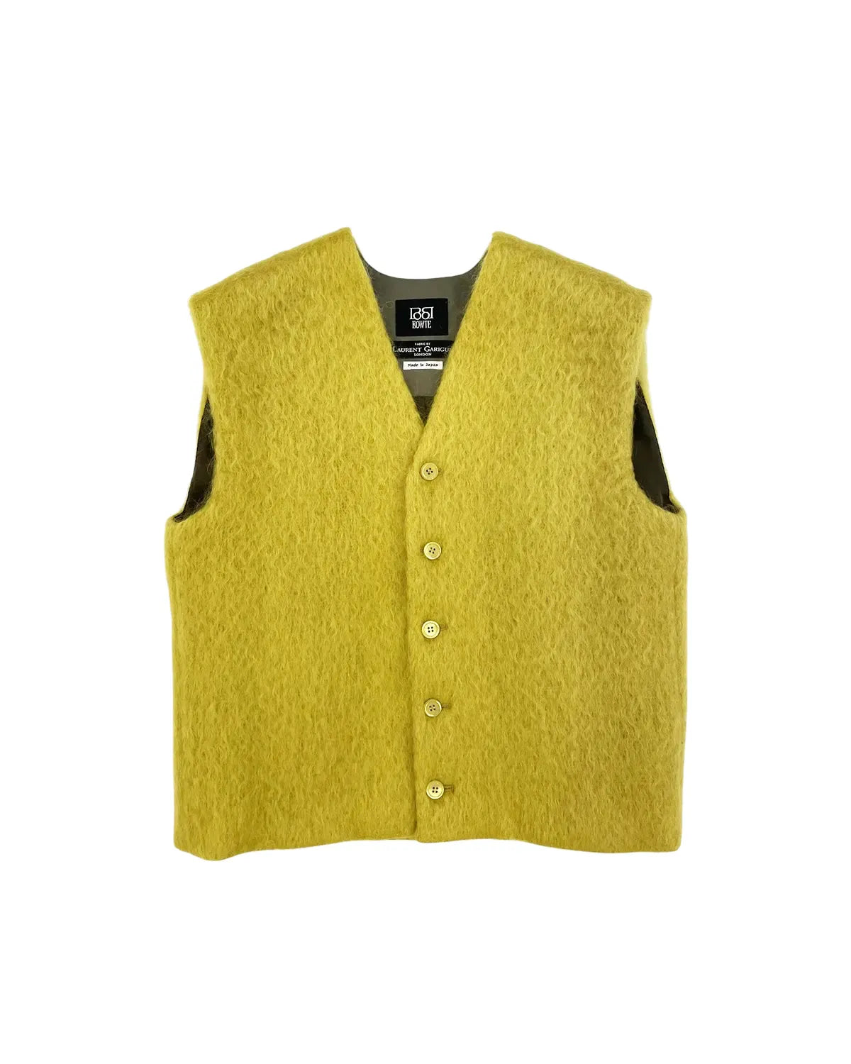 BOWTE の UK FABRIC MOHAIR 2WAY FRONT VEST (252-06-0009)