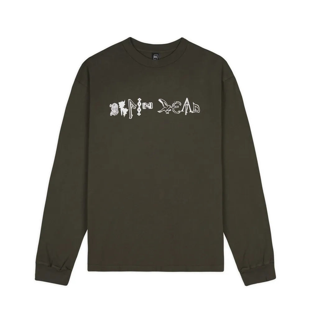 BRAIN DEAD の EARTH WISDOM LONG SLEEVE SHIRT (T01004087D424)