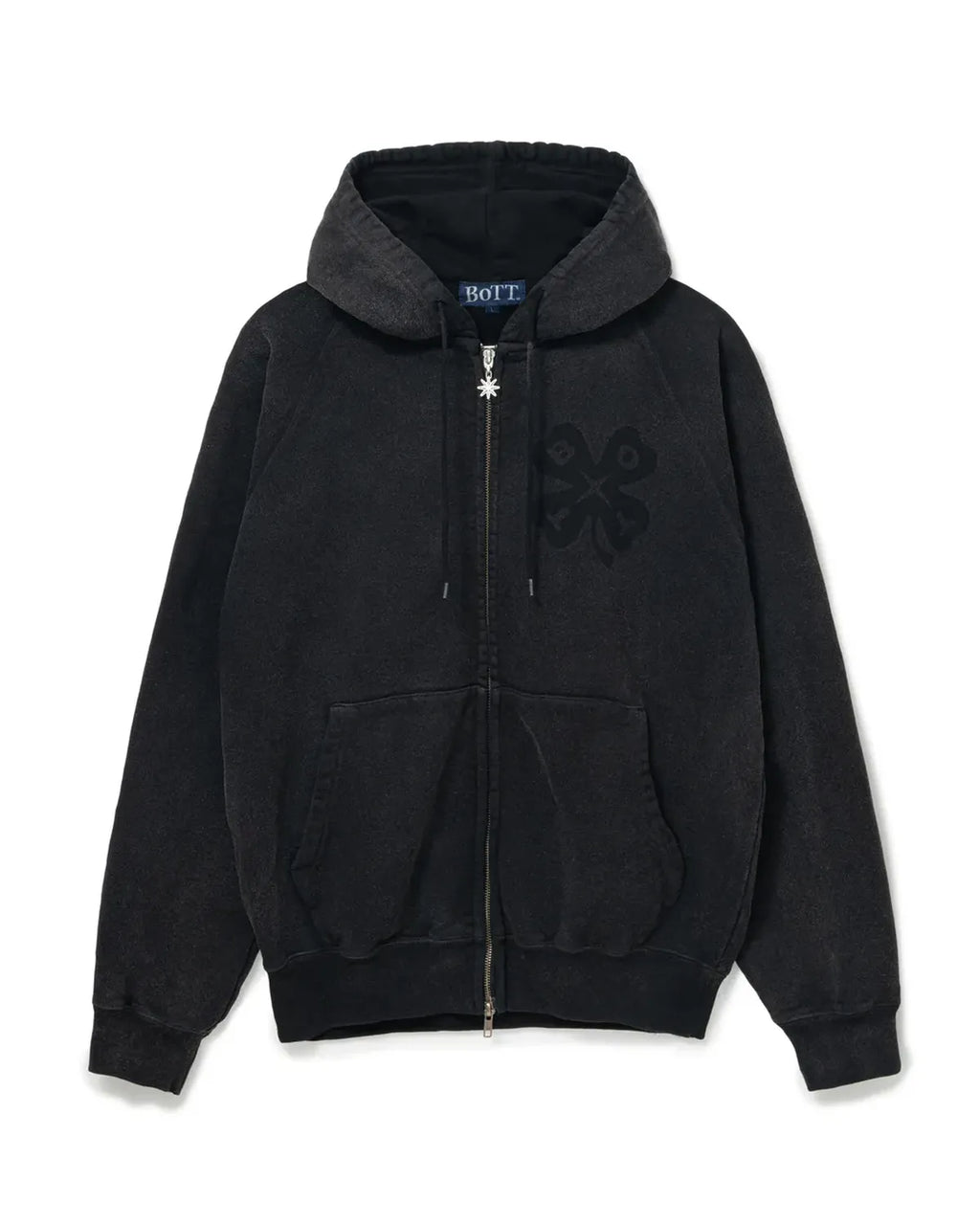 【新品未使用】BoTT LOGO ZIP HOODIE BoTT(ボット) / Washed Luckey Logo Zip Hoodie | 公式通販