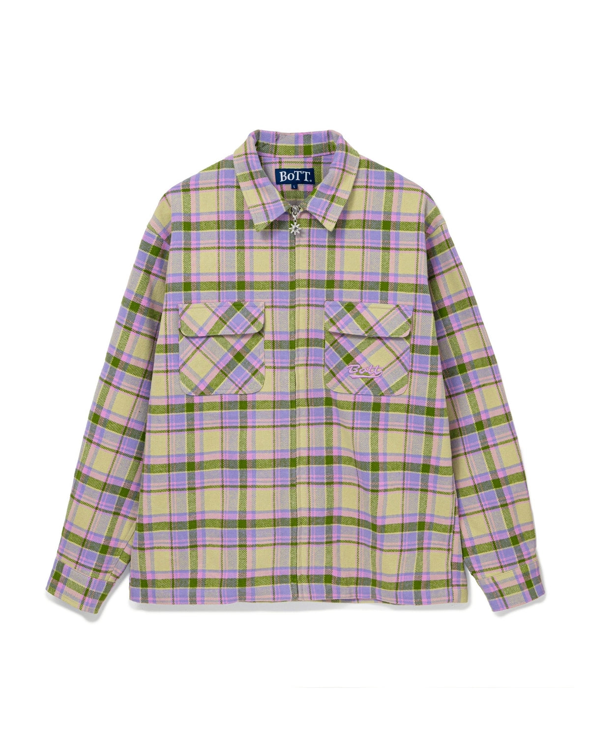 BoTT の Zip-Up Flannel Shirt