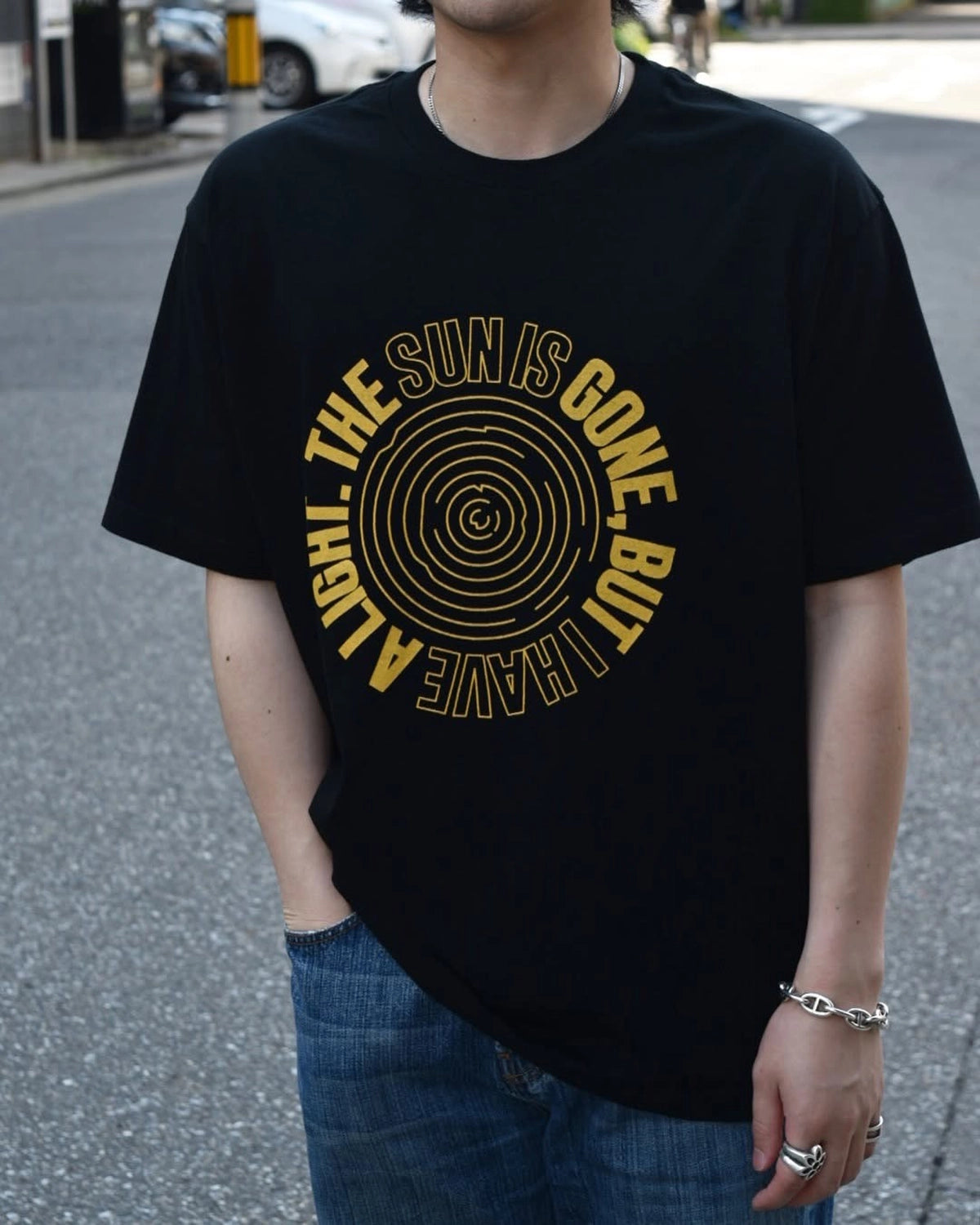 MINEDENIM  / THE SUN IS GONE T-SH (2505-4003)