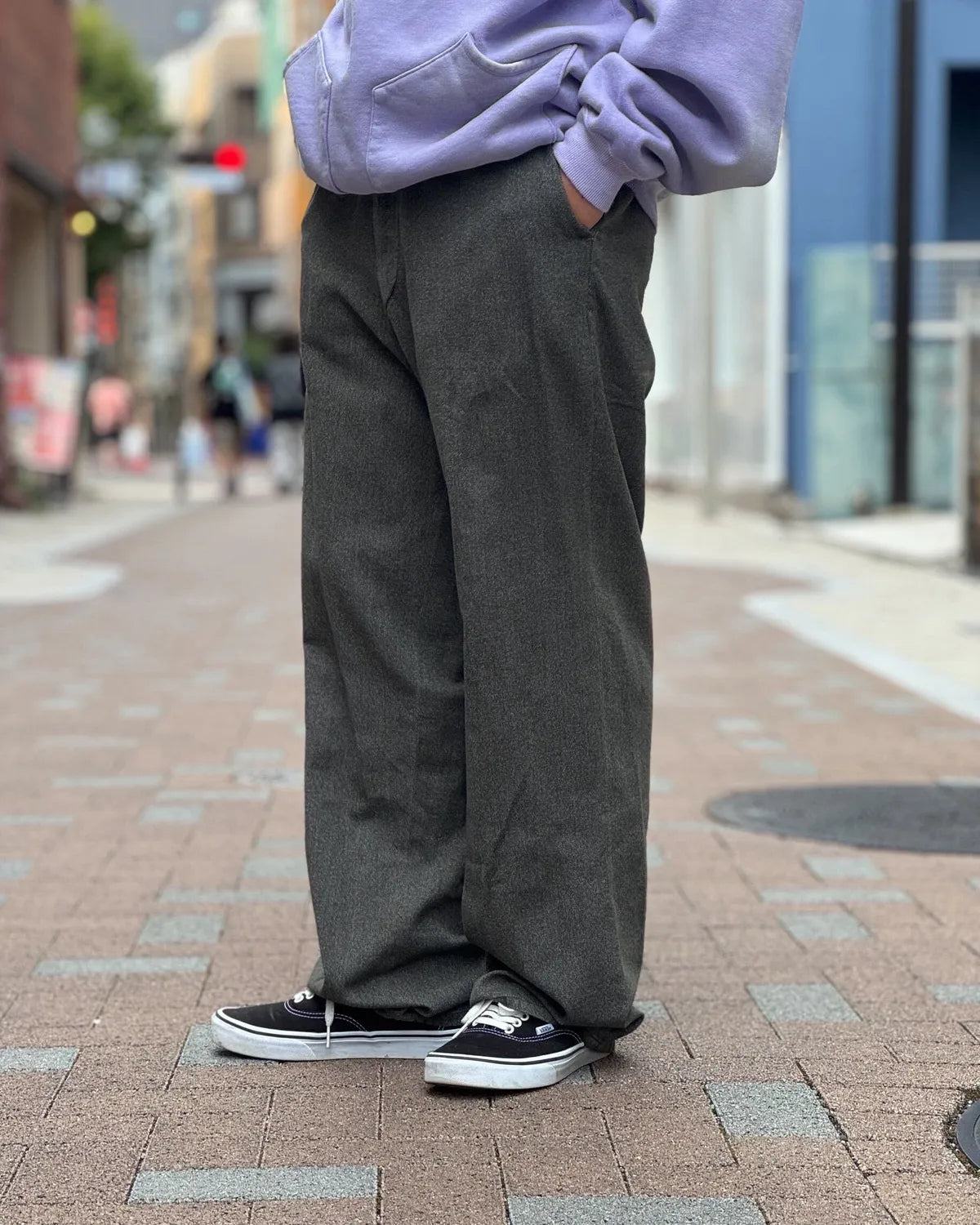 A.PRESSE / Vintage Black Chambray Work Pants (26AAP-04-19)