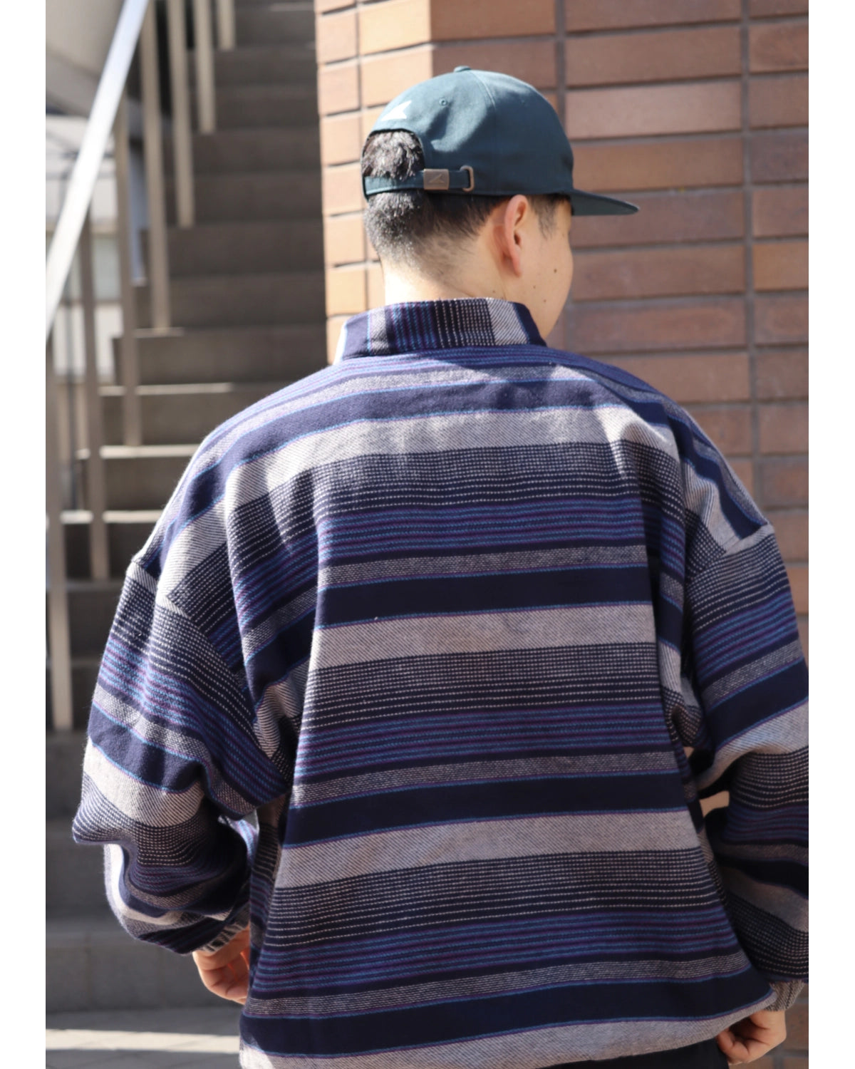 DESCENDANT / TETTY STRIPE PULLOVER LS SHIRT (262TQDS-SHM05)