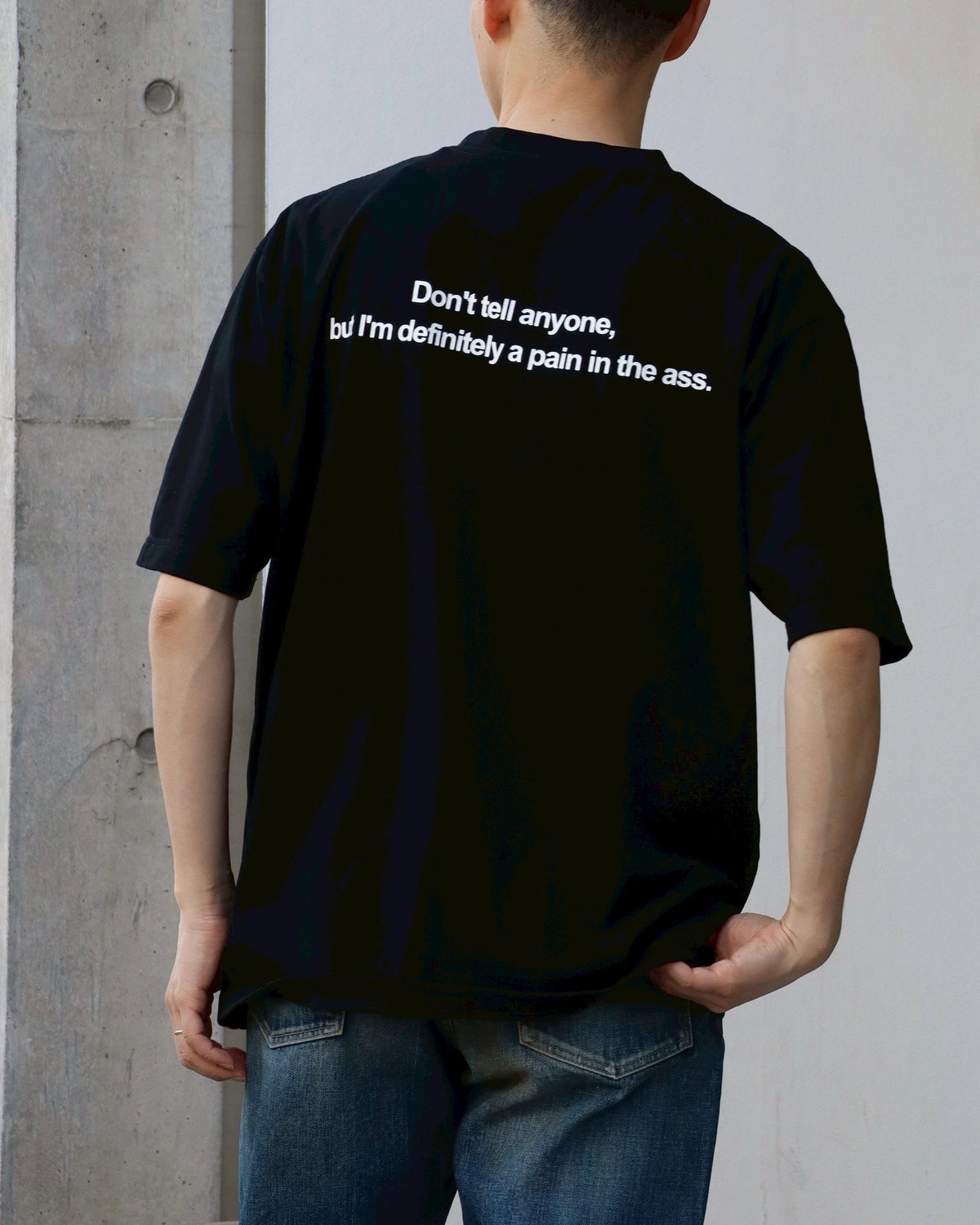 MINEDENIM  / Monochrome Two tone Face Crewneck T-SH (2504-4002)