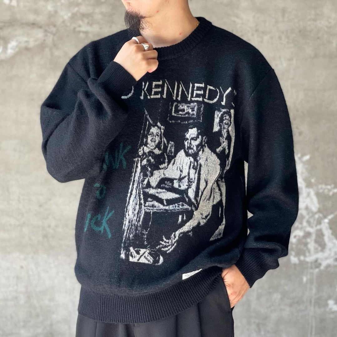 WACKO MARIA / DEAD KENNEDYS MOHAIR CREW NECK SWEATER