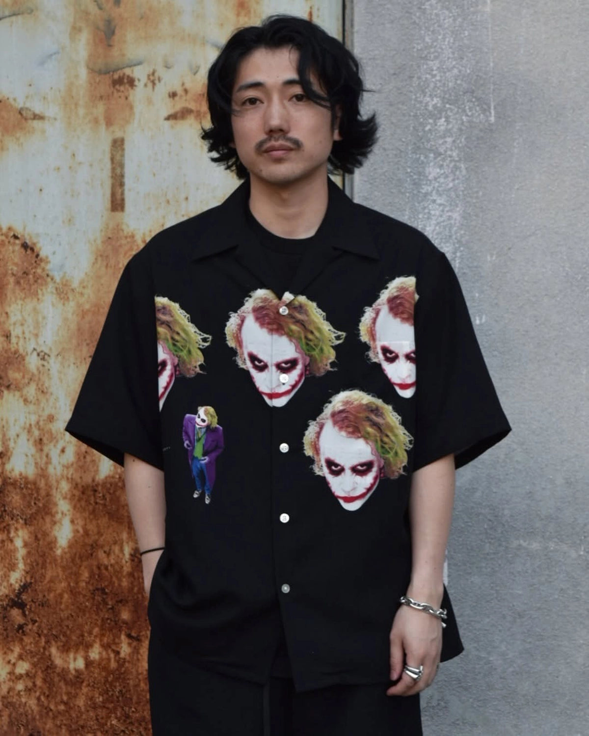 WACKO MARIA × THE DARK KNIGHT TRILOGY / S/S HAWAIIAN SHIRT -TYPE-5- (TDKT-WM-HI05)