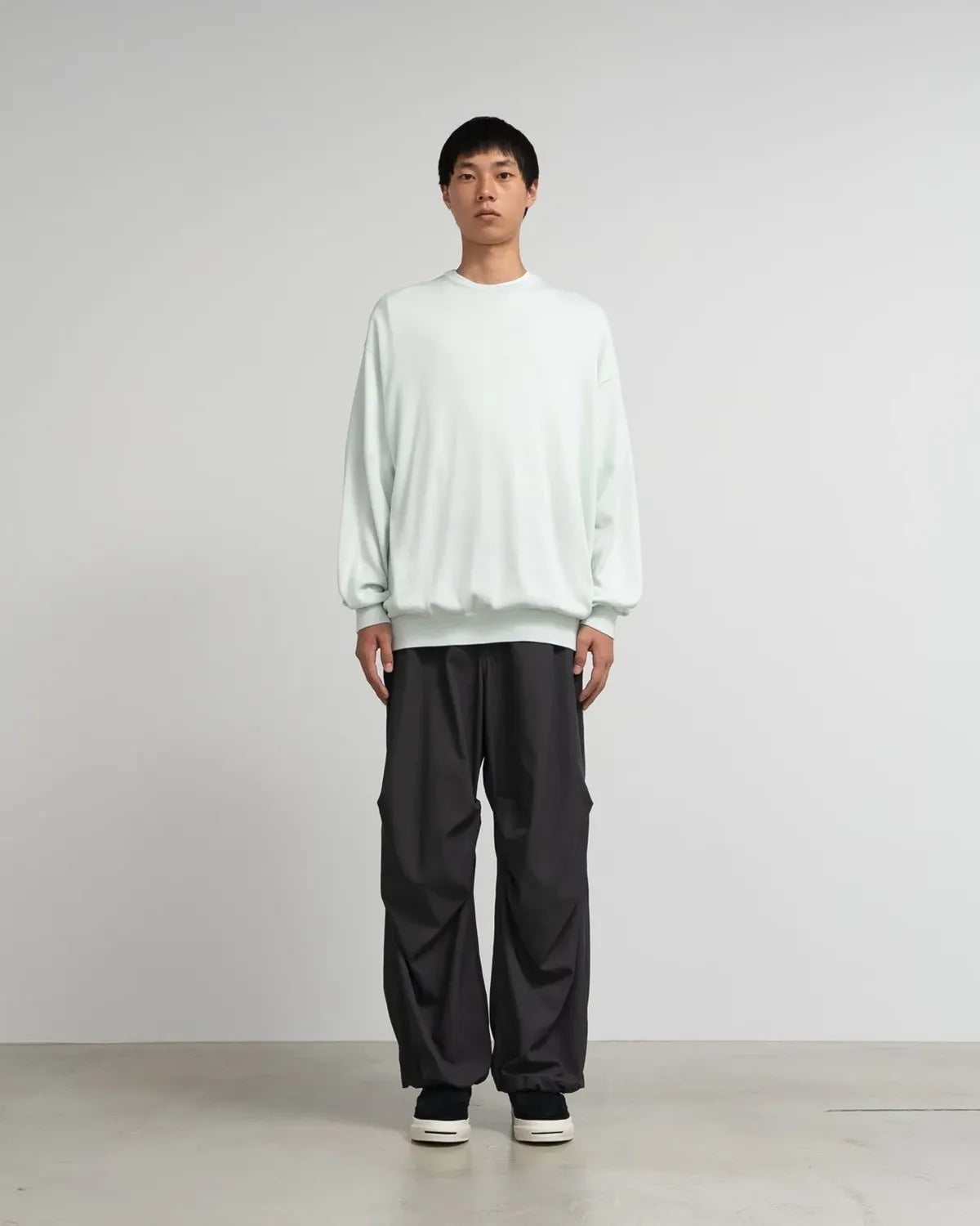 Graphpaper / Suvin High Gauge L/S Crew Neck Knit (GU251-80007C)