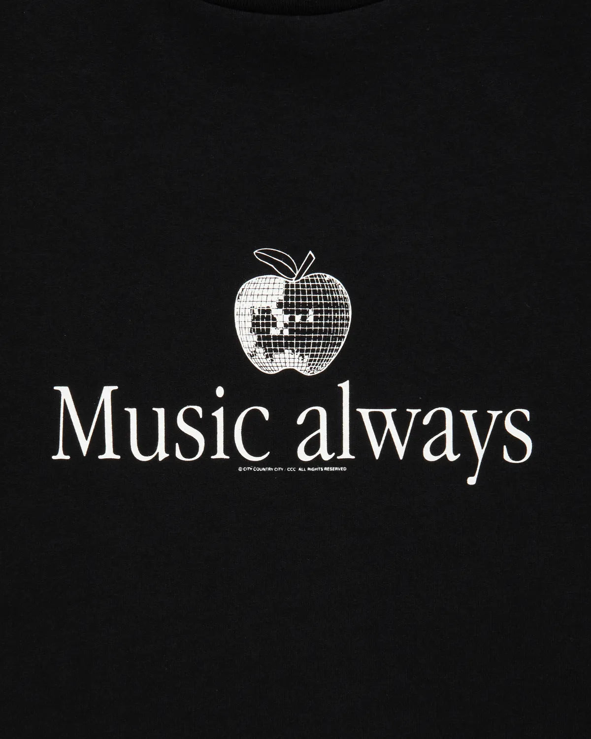 CITY COUNTRY CITY / COTTON S/S T-SHIRT_Music always (CCC-251T007)
