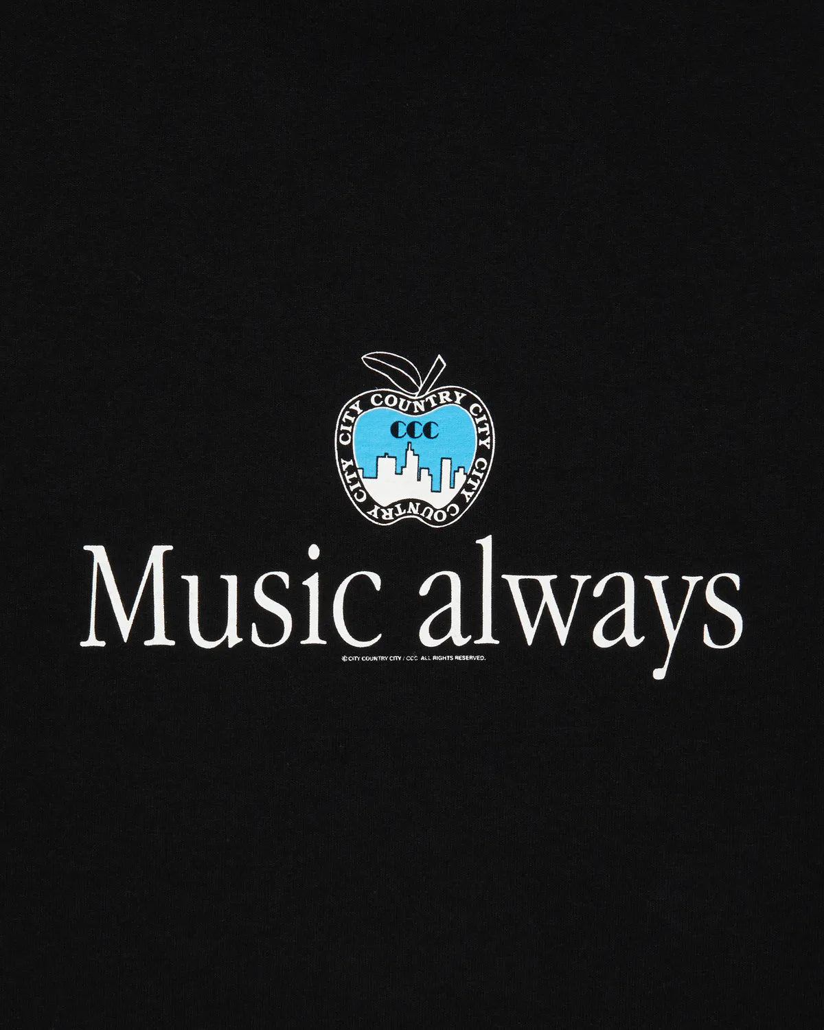 CITY COUNTRY CITY / COTTON S/S T-SHIRT_Music always (CCC-251T007)