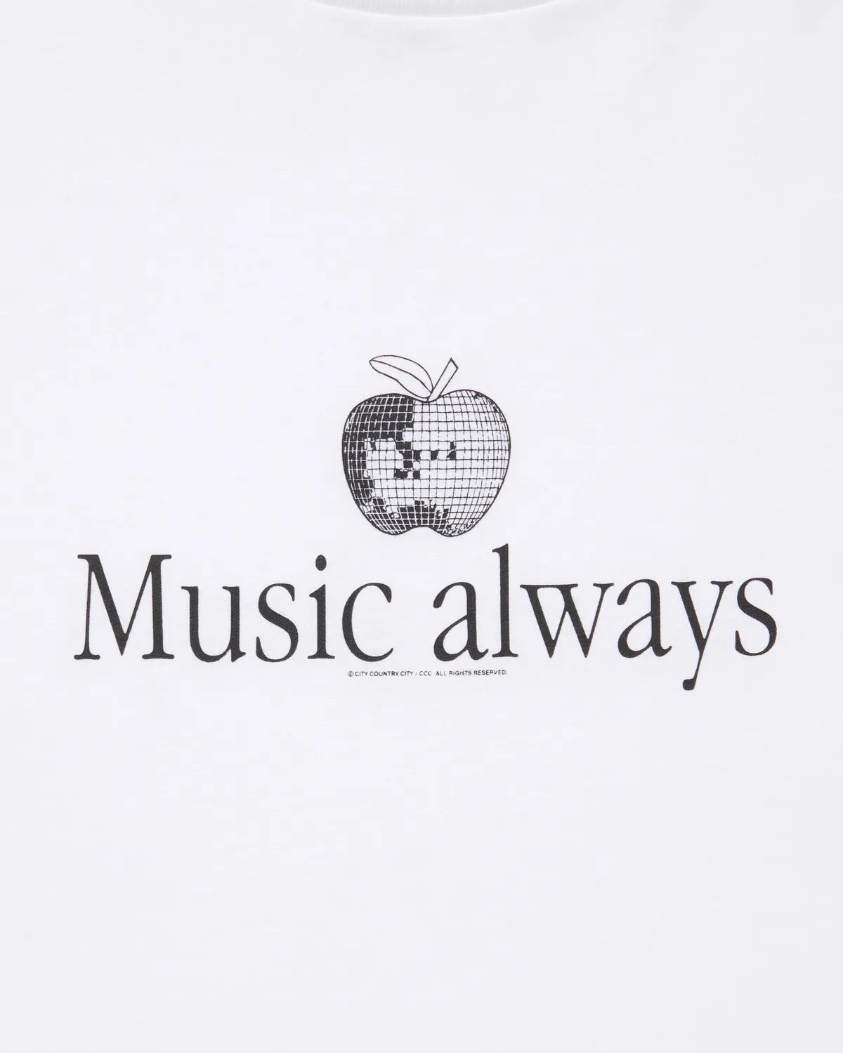 CITY COUNTRY CITY / COTTON S/S T-SHIRT_Music always (CCC-251T007)