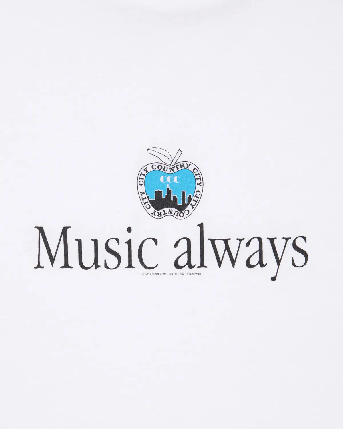 CITY COUNTRY CITY / COTTON S/S T-SHIRT_Music always (CCC-251T007)