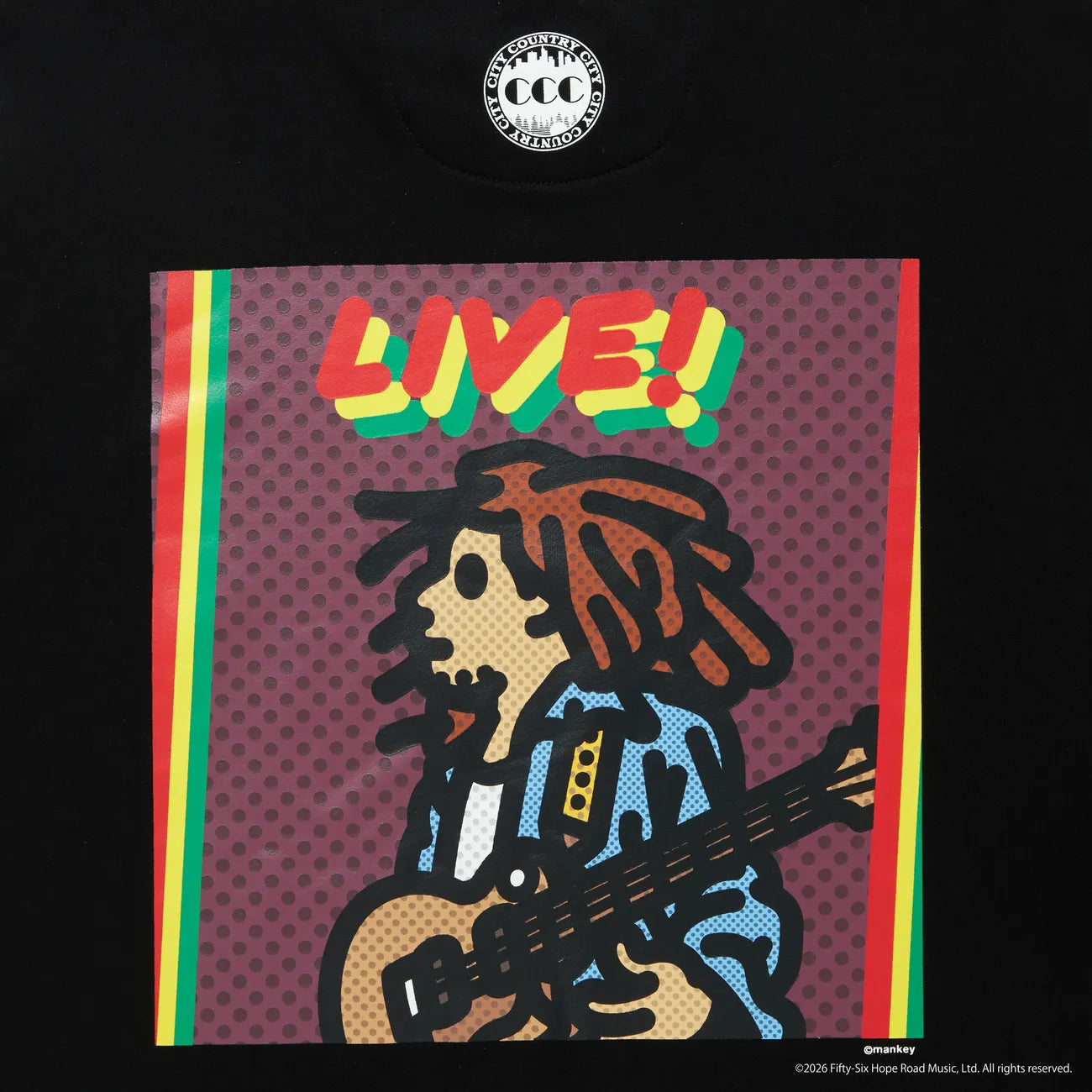 CITY COUNTRY CITY × BOB MARLEY / SWEAT SHIRT _ LIVE (CCC-261C004)