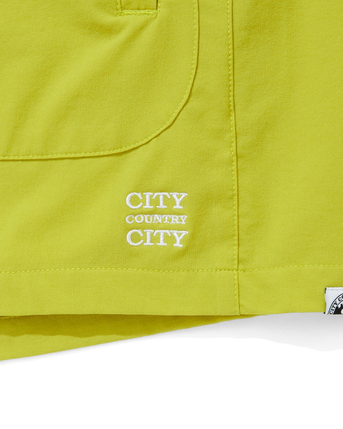 CITY COUNTRY CITY / EMBROIDERD LOGO STRECH NYLON EASY SHORTS (CCC-261P005)