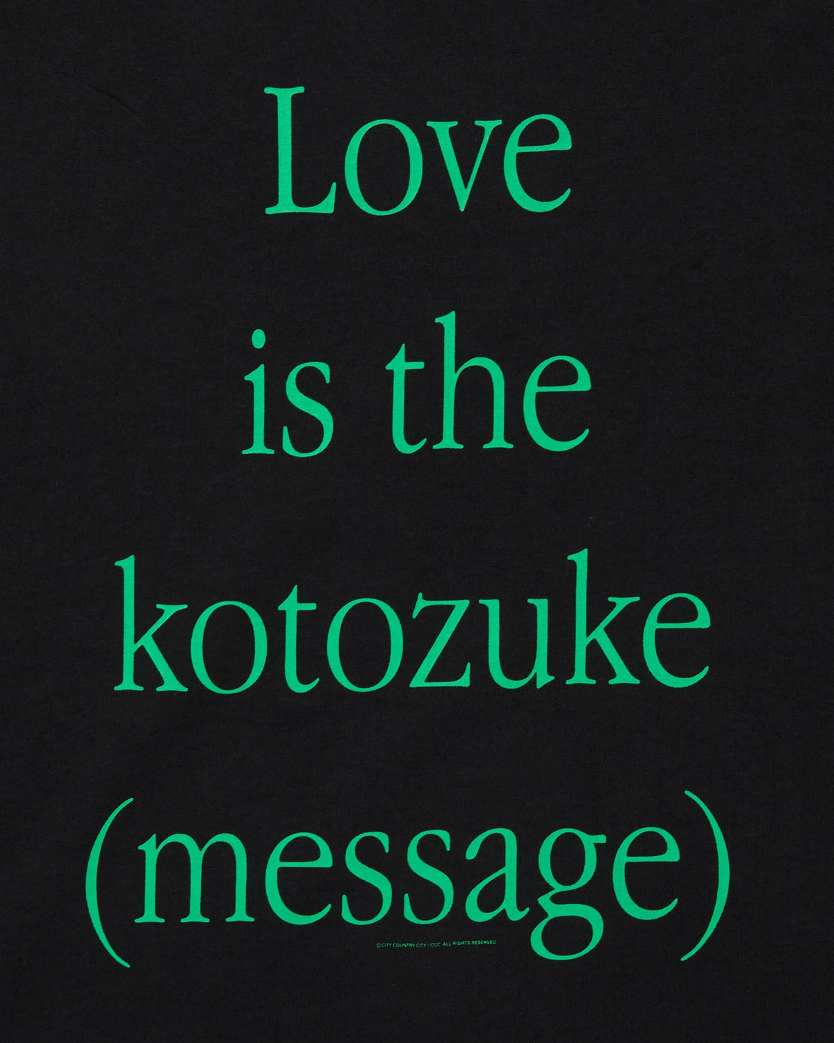 CITY COUNTRY CITY / COTTON T-SHIRT_KOTOZUKE (CCC-261T008)