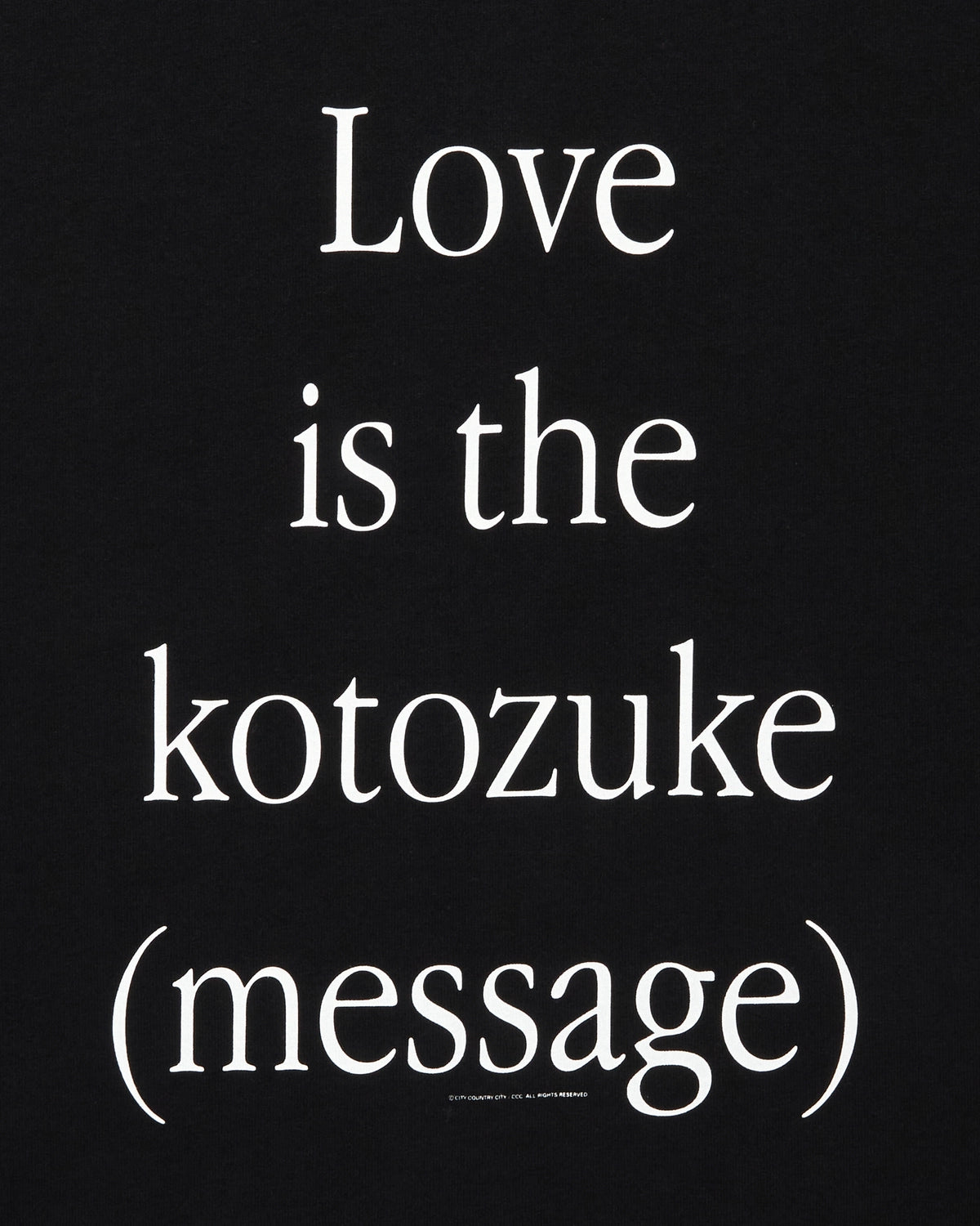 CITY COUNTRY CITY / COTTON T-SHIRT_KOTOZUKE (CCC-261T008)