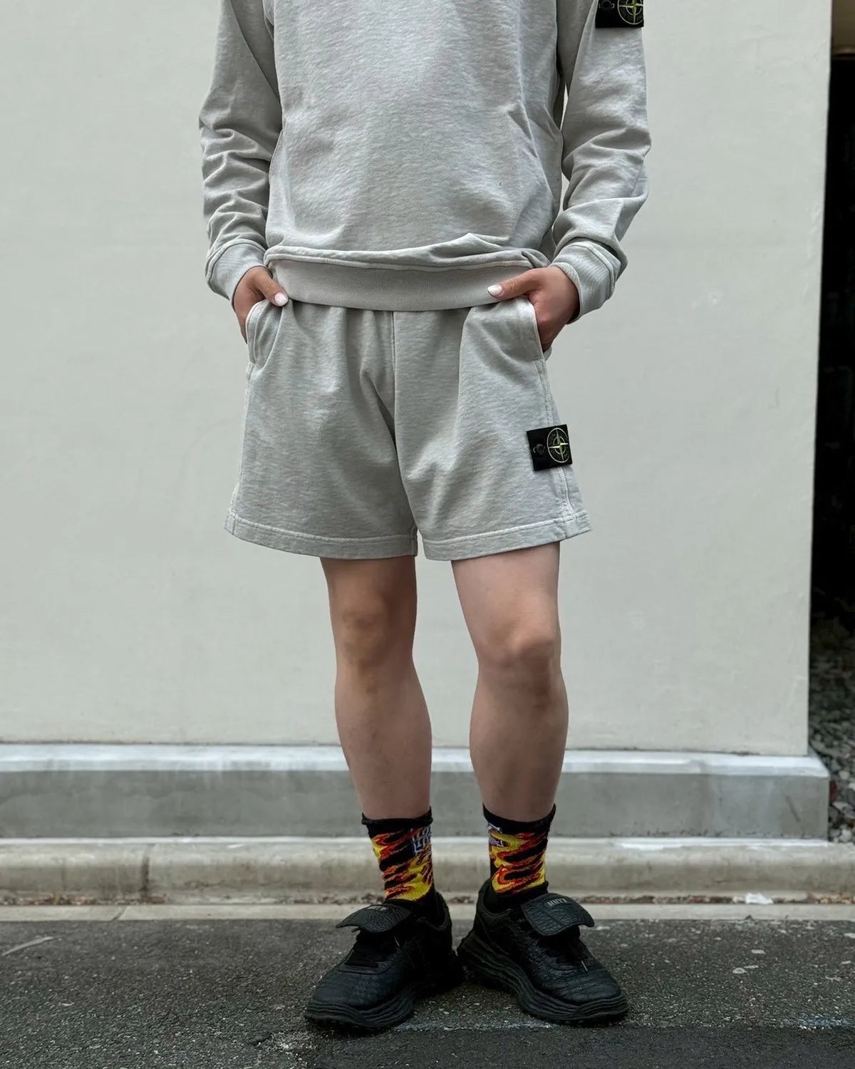 STONE ISLAND / MALFILÉ FLEECE 'OLD' EFFECT (L1S156200014S0060)