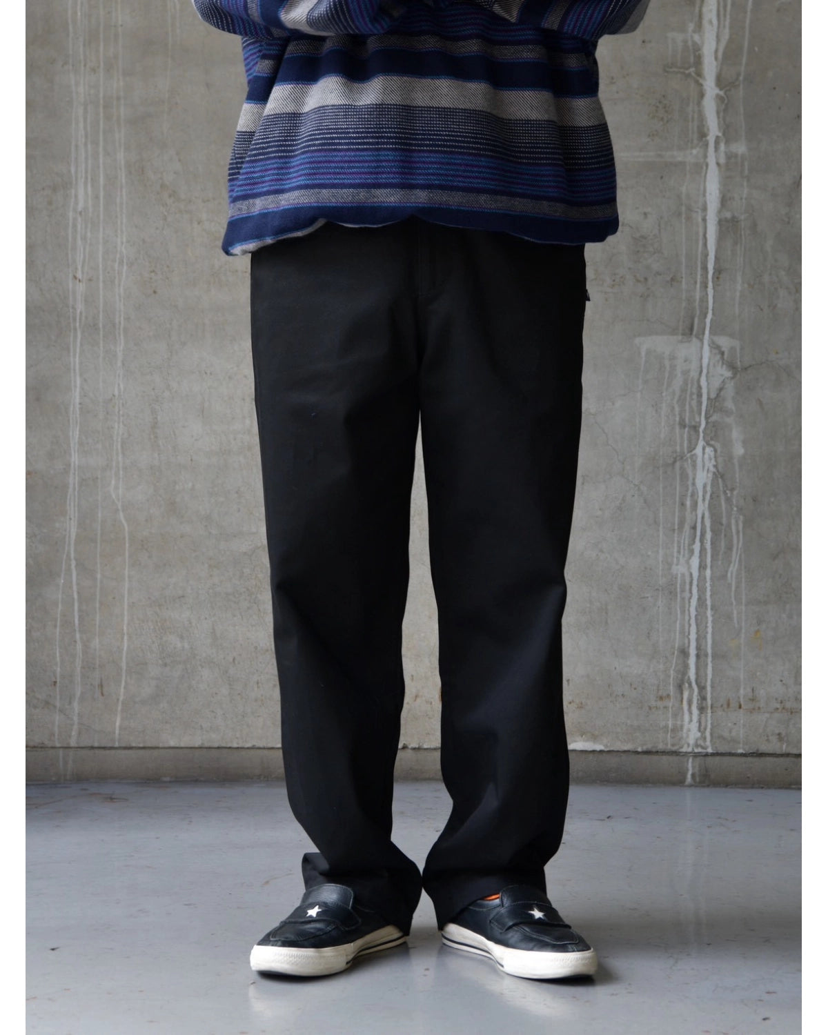 DESCENDANT / DC-6 ORGANIC COTTON TWILL TROUSERS (262CPDS-PTM01)
