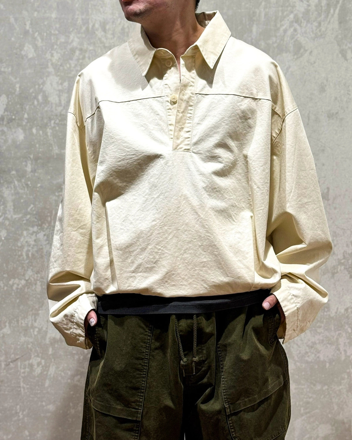 entire studios / ANA OVERSHIRT (ESU-S25-2001-BL)