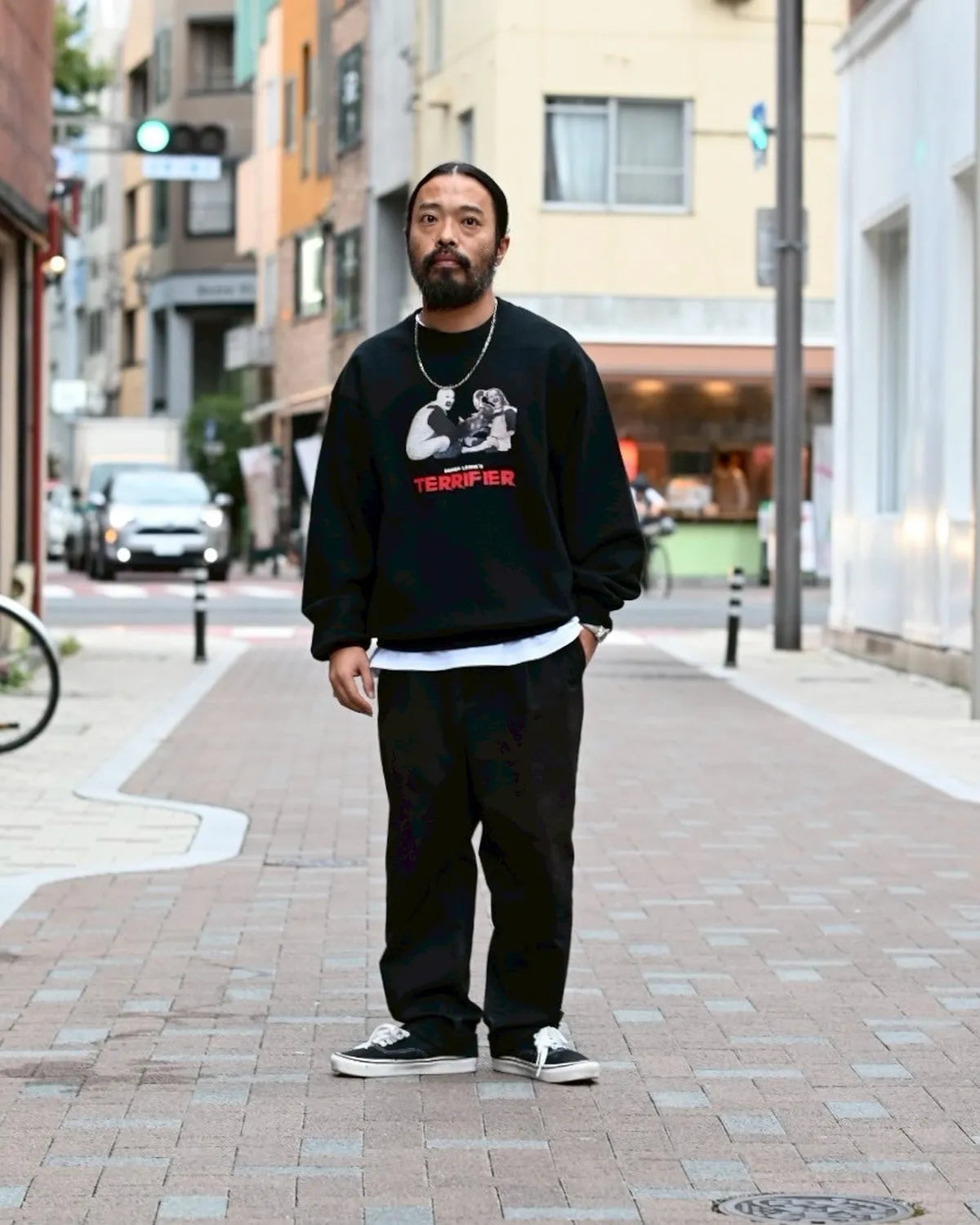 WACKO MARIA × TERRIFIER / HEAVY WEIGHT SWEAT SHIRT -TYPE 3- (TERRIFIER-WM-SS07)