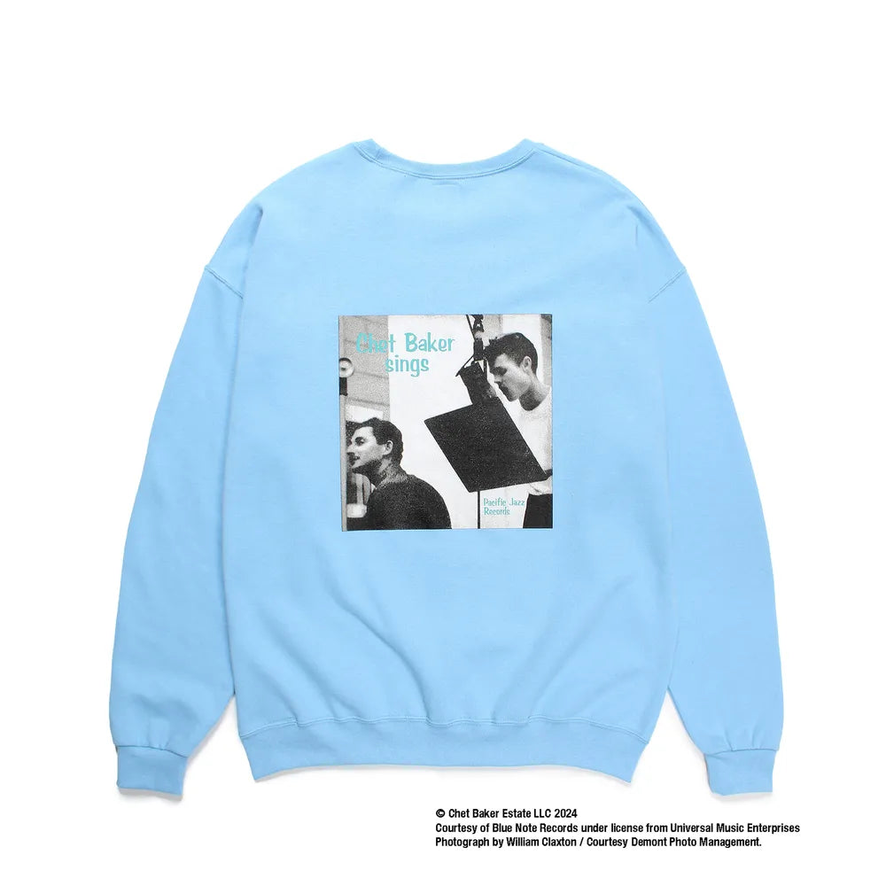 WACKO MARIA / CHET BAKER / CREW NECK SWEAT SHIRT -TYPE1- (CHETBAKER-WM-SS06)