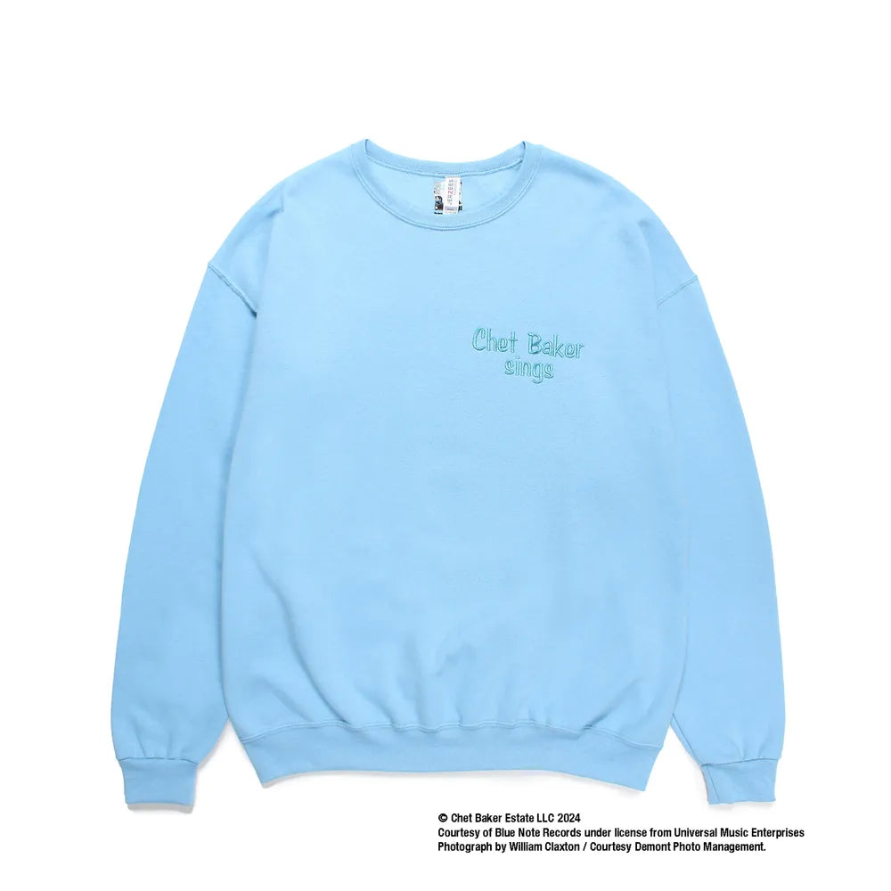 WACKO MARIA / CHET BAKER / CREW NECK SWEAT SHIRT -TYPE1- (CHETBAKER-WM-SS06)