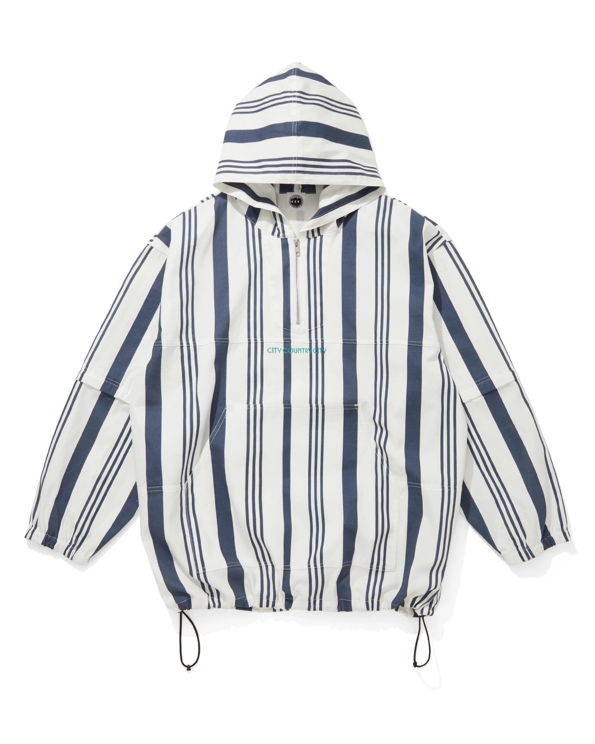 CITY COUNTRY CITY x LONNIE LISTON SMITH の 2WAY HOODED JACKET LONNIE STR IPE (CCC-251J003)