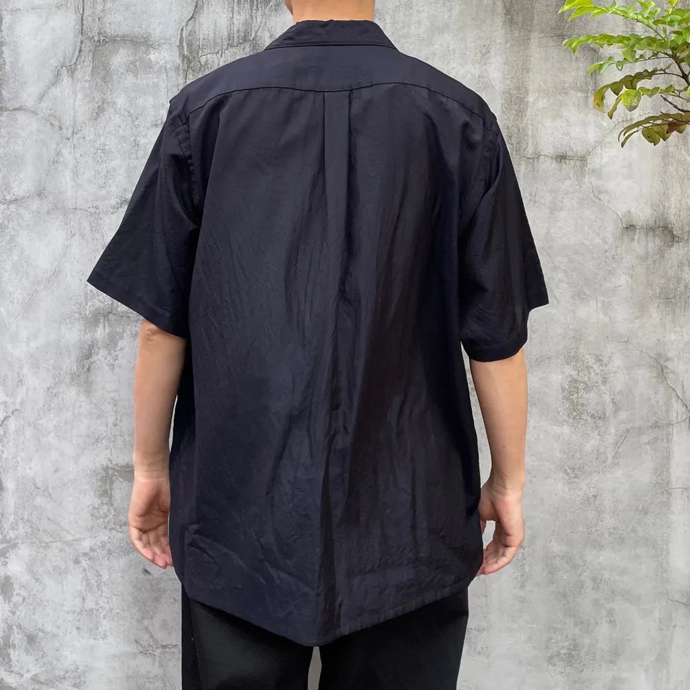 COMOLI(コモリ) / ウールシルク 半袖オープンカラーシャツ | 公式通販 ...