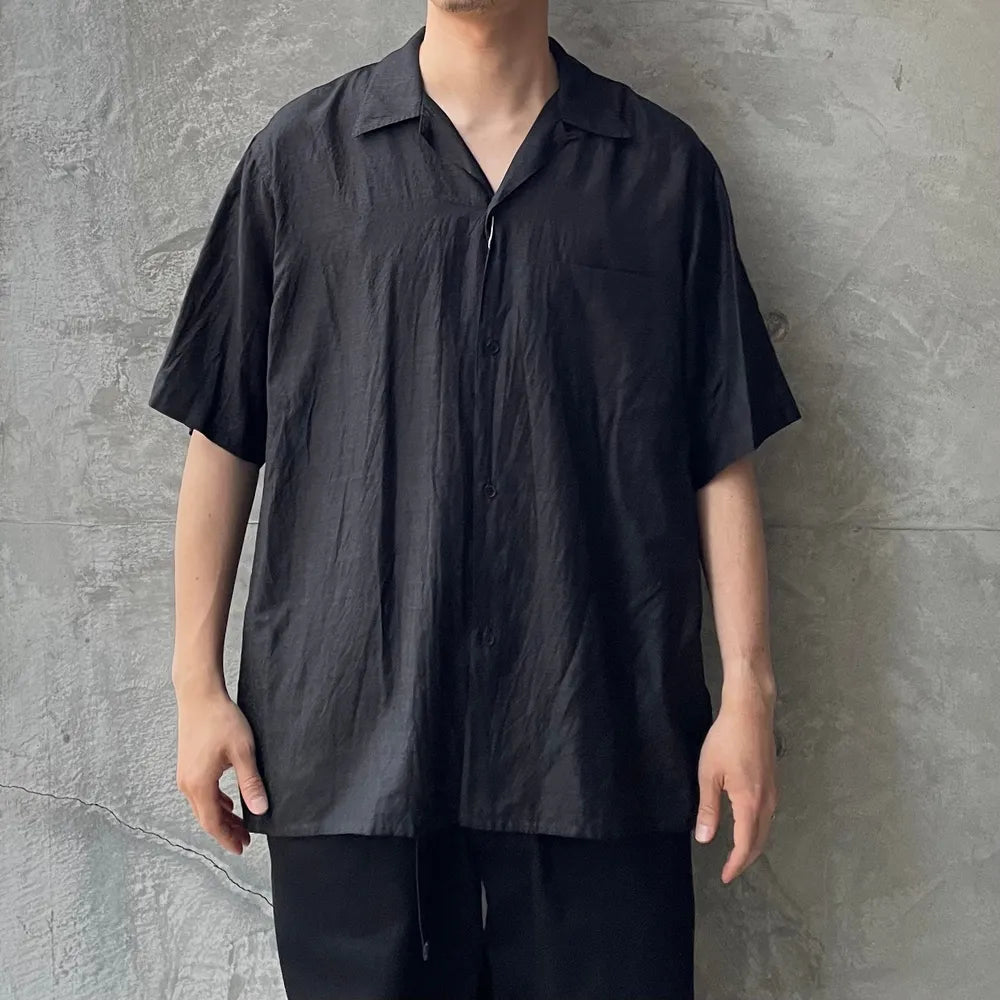 COMOLI(コモリ) / ウールシルク 半袖オープンカラーシャツ | 公式通販 