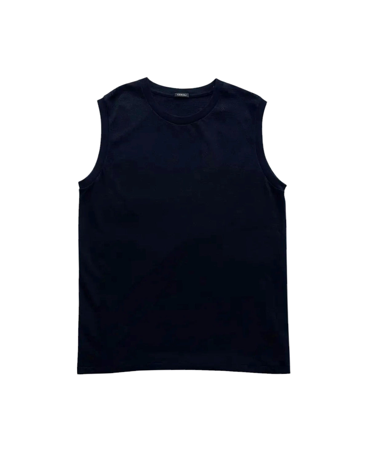 COMOLI の コットンメッシュ ノースリーブ (B01-05037)