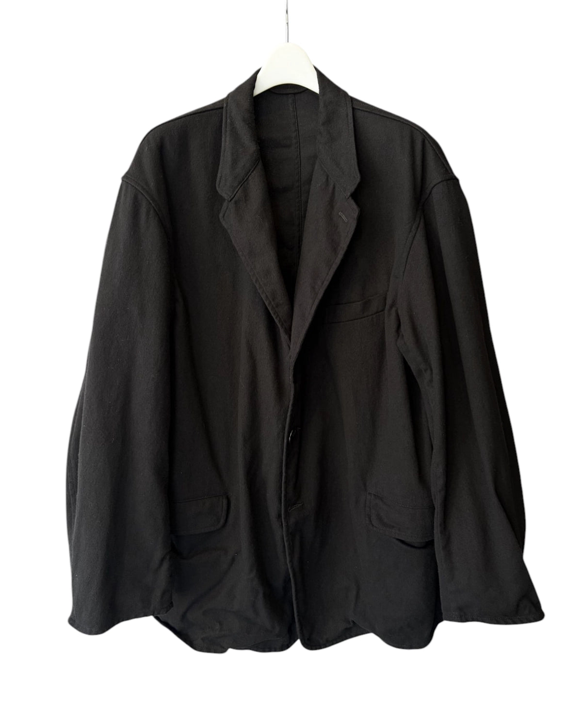 COMOLI の ブラックドリル ジャケット (D01-01006)